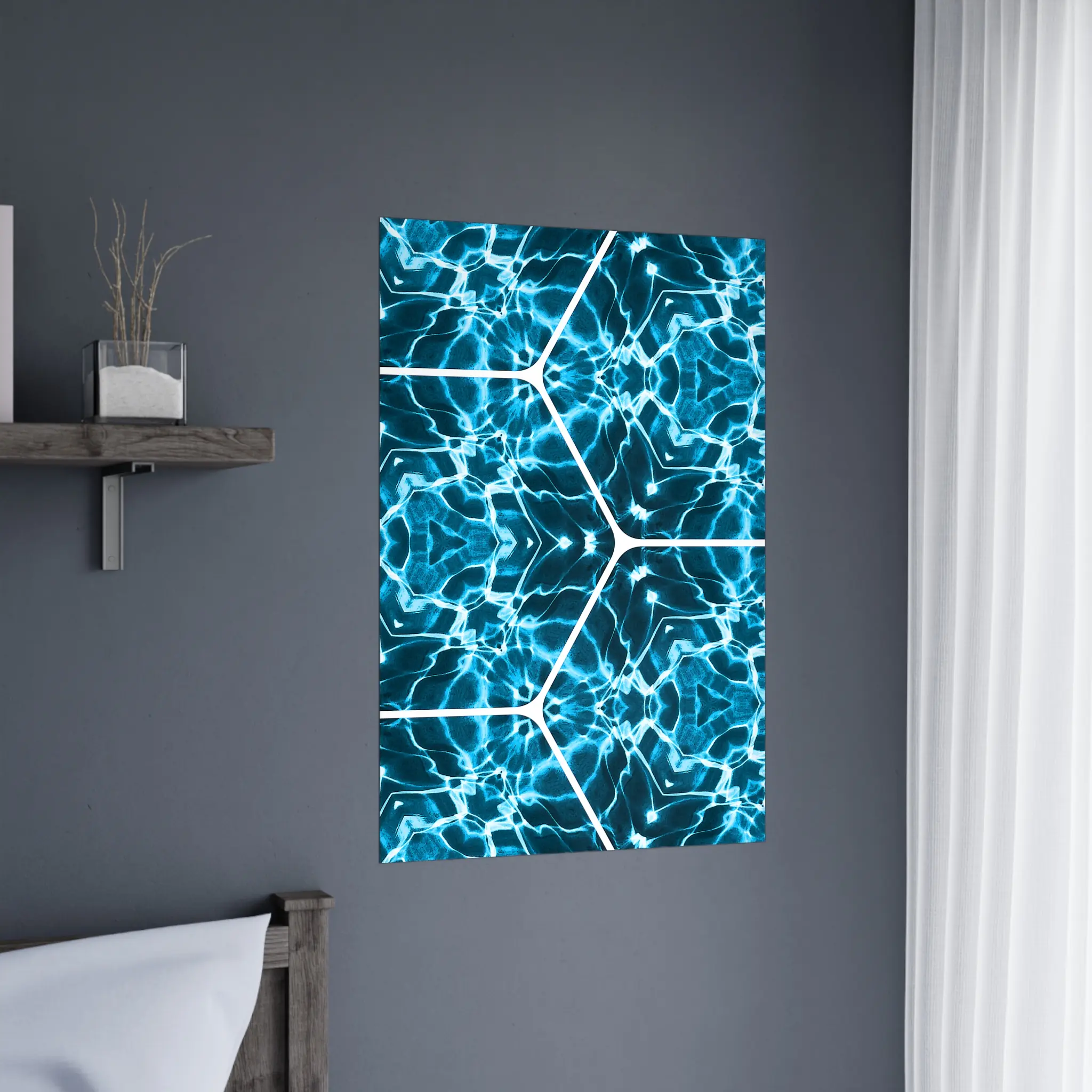 EU Giclée Print Poster ELECTRIC TIDE. Fine Art Wall Art with Archival Quality. Printed, packaged, and shipped in the EU. Exclusive ColorVanta design.