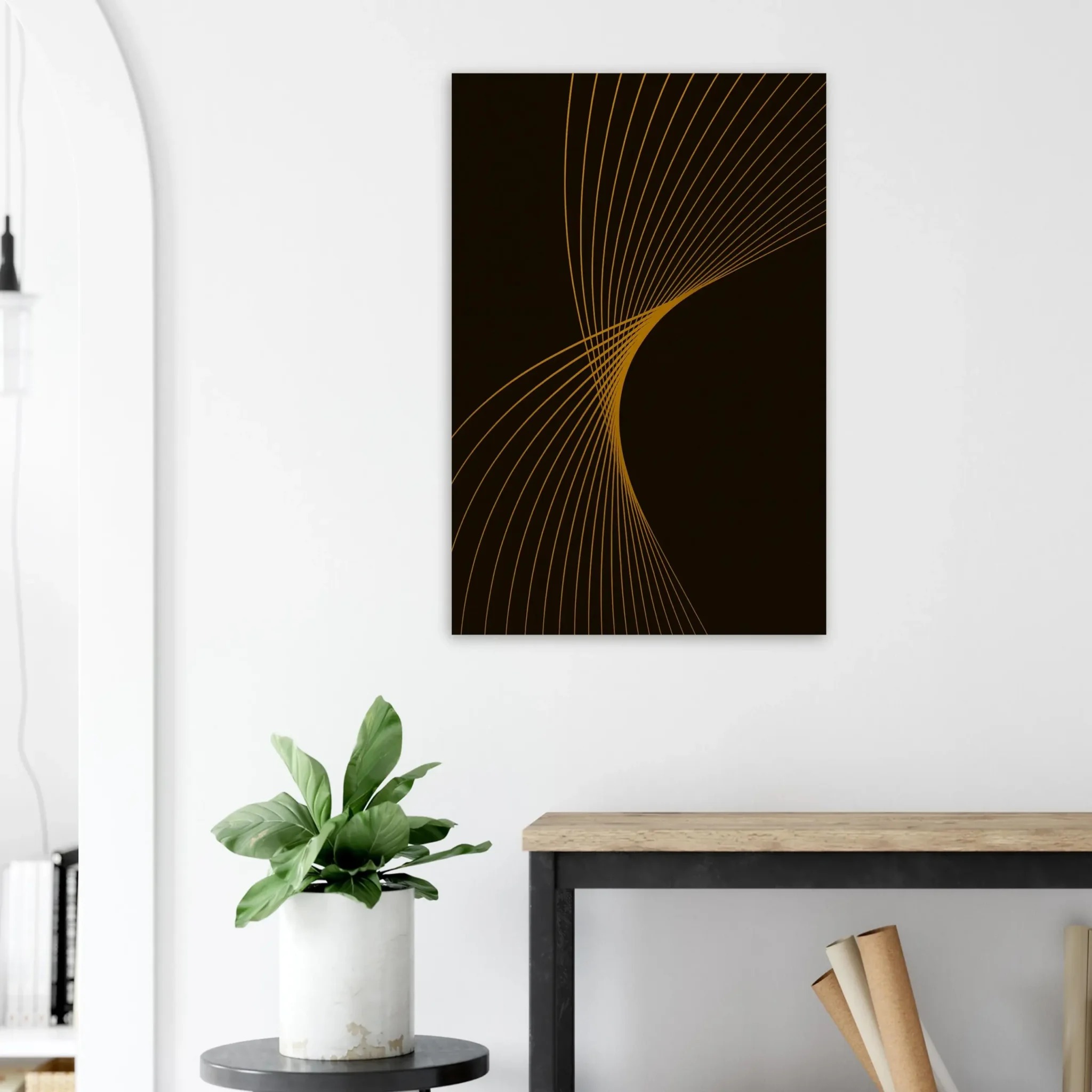 EU Giclée Print Poster GOLDENROD FLUX. Fine Art Wall Art with Archival Quality. Printed, packaged, and shipped in the EU. Exclusive ColorVanta design.