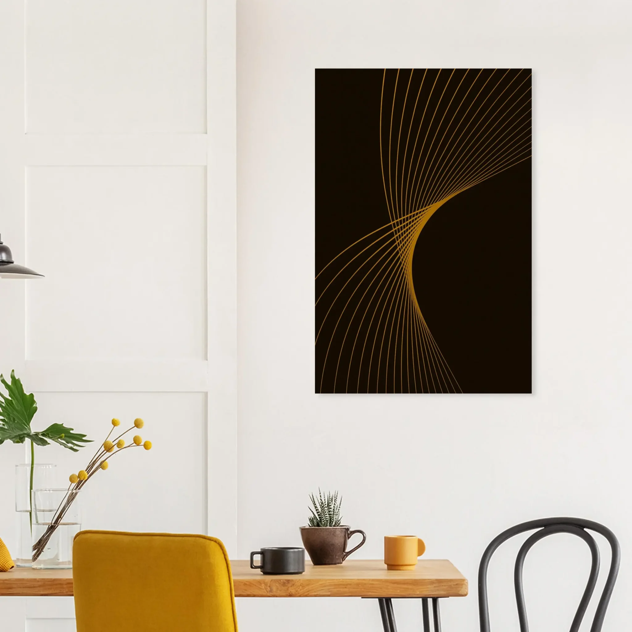 EU Giclée Print Poster GOLDENROD FLUX. Fine Art Wall Art with Archival Quality. Printed, packaged, and shipped in the EU. Exclusive ColorVanta design.