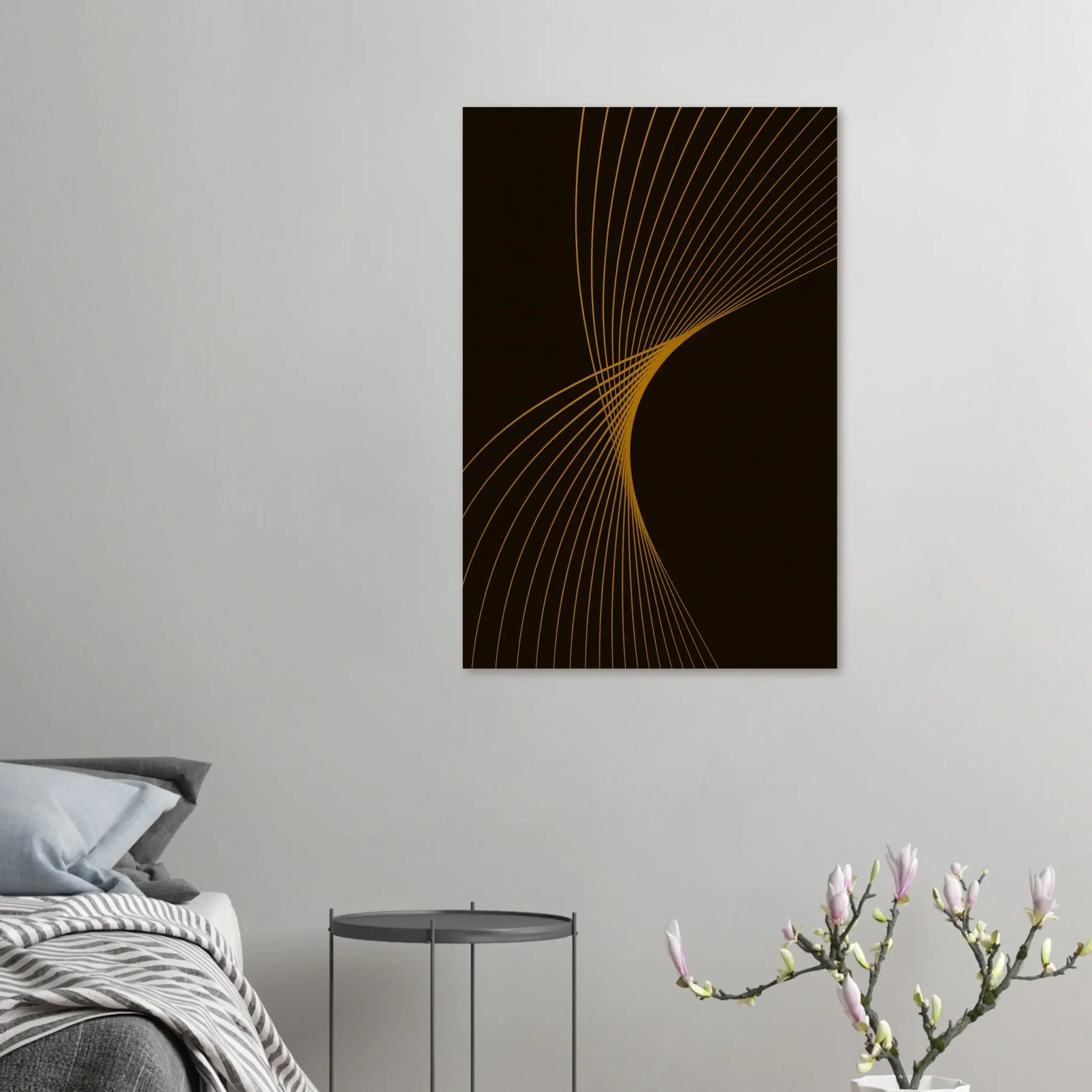 EU Giclée Print Poster GOLDENROD FLUX. Fine Art Wall Art with Archival Quality. Printed, packaged, and shipped in the EU. Exclusive ColorVanta design.