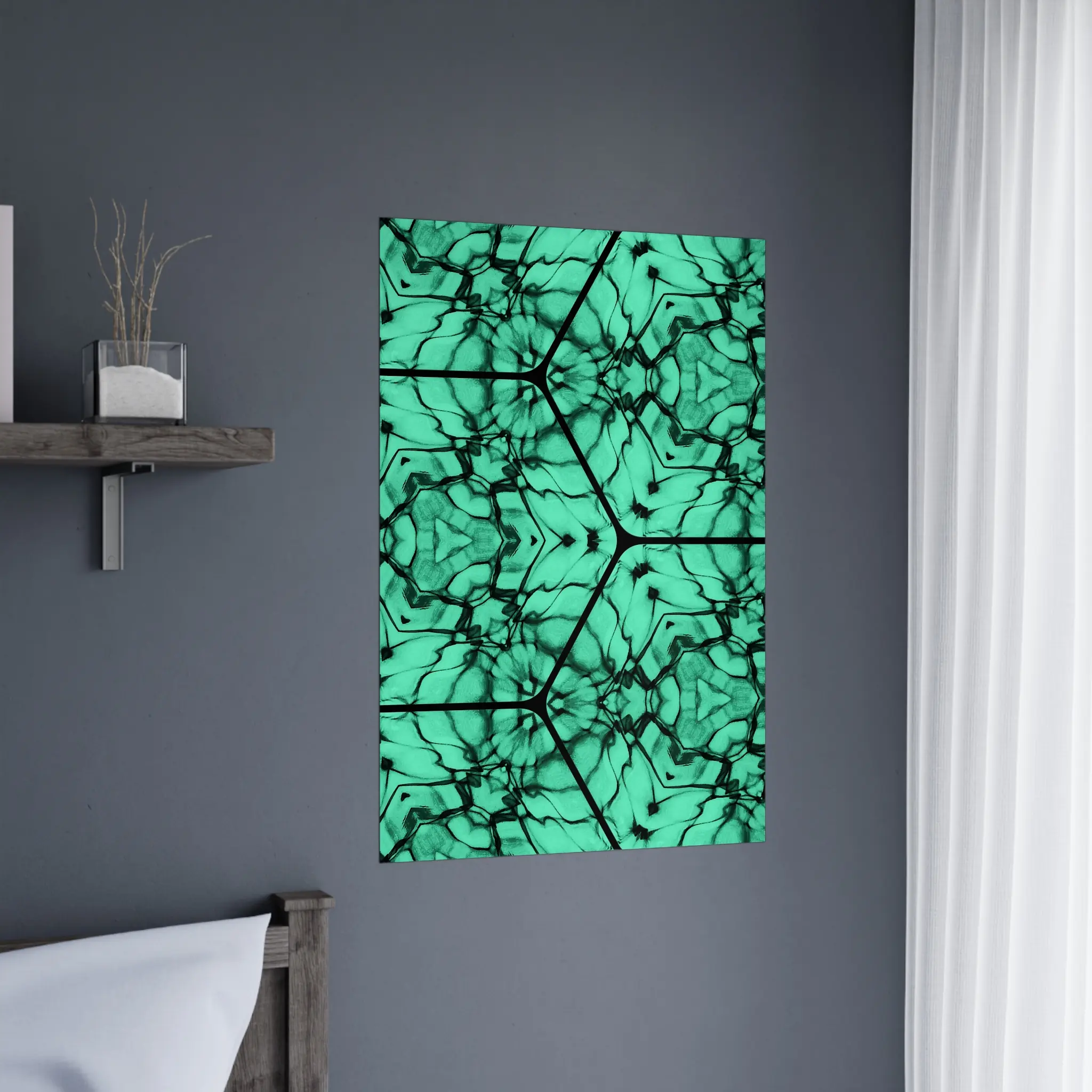 EU Giclée Print Poster LIQUID FRAME. Fine Art Wall Art with Archival Quality. Printed, packaged, and shipped in the EU. Exclusive ColorVanta design.