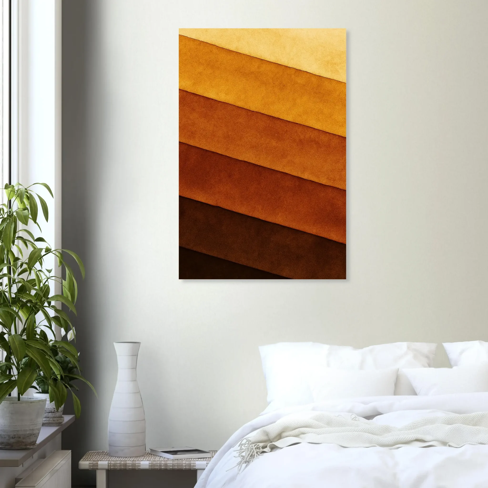 EU Giclée Print Poster OCHRE DEPTHS. Fine Art Wall Art with Archival Quality. Printed, packaged, and shipped in the EU. Exclusive ColorVanta design.