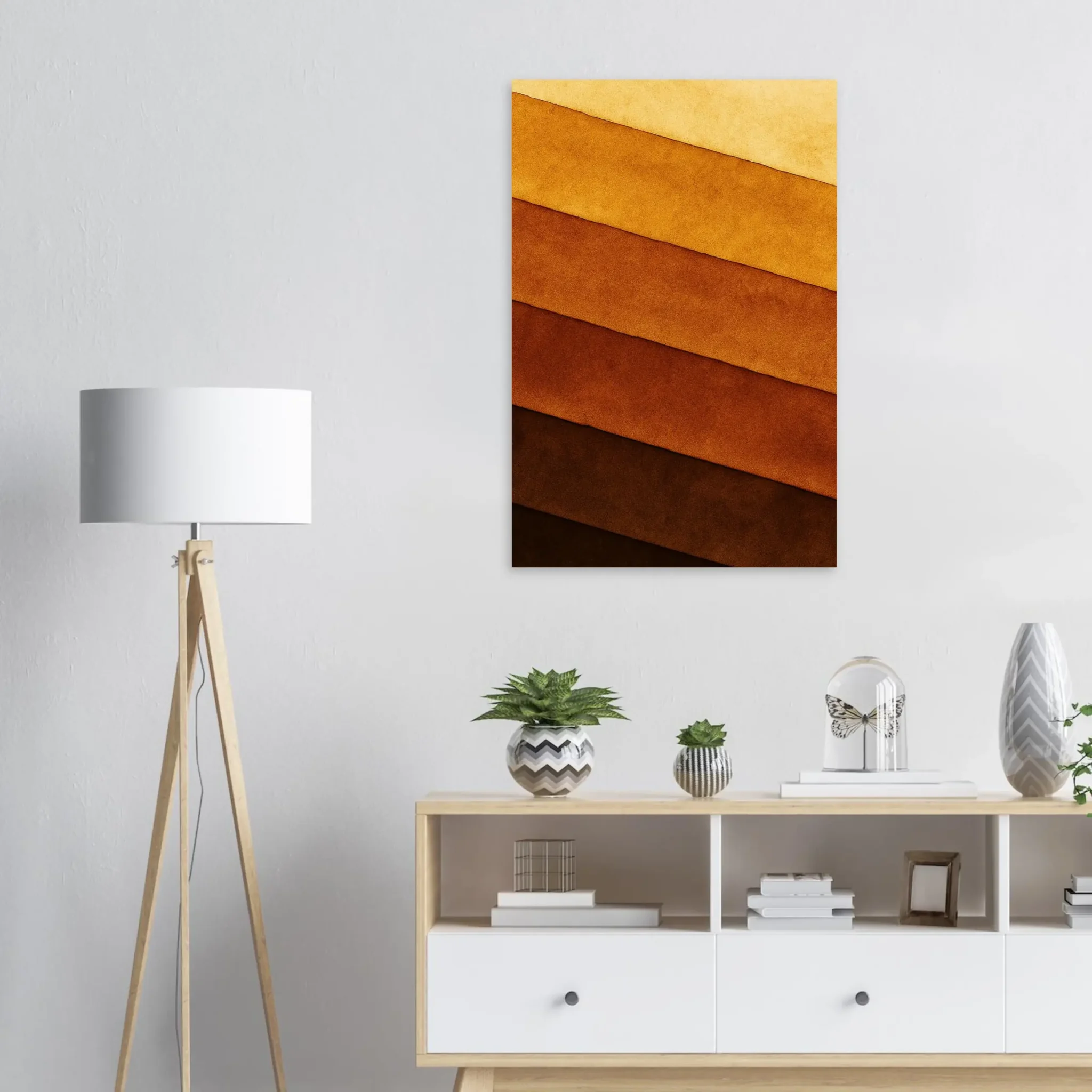 EU Giclée Print Poster OCHRE DEPTHS. Fine Art Wall Art with Archival Quality. Printed, packaged, and shipped in the EU. Exclusive ColorVanta design.