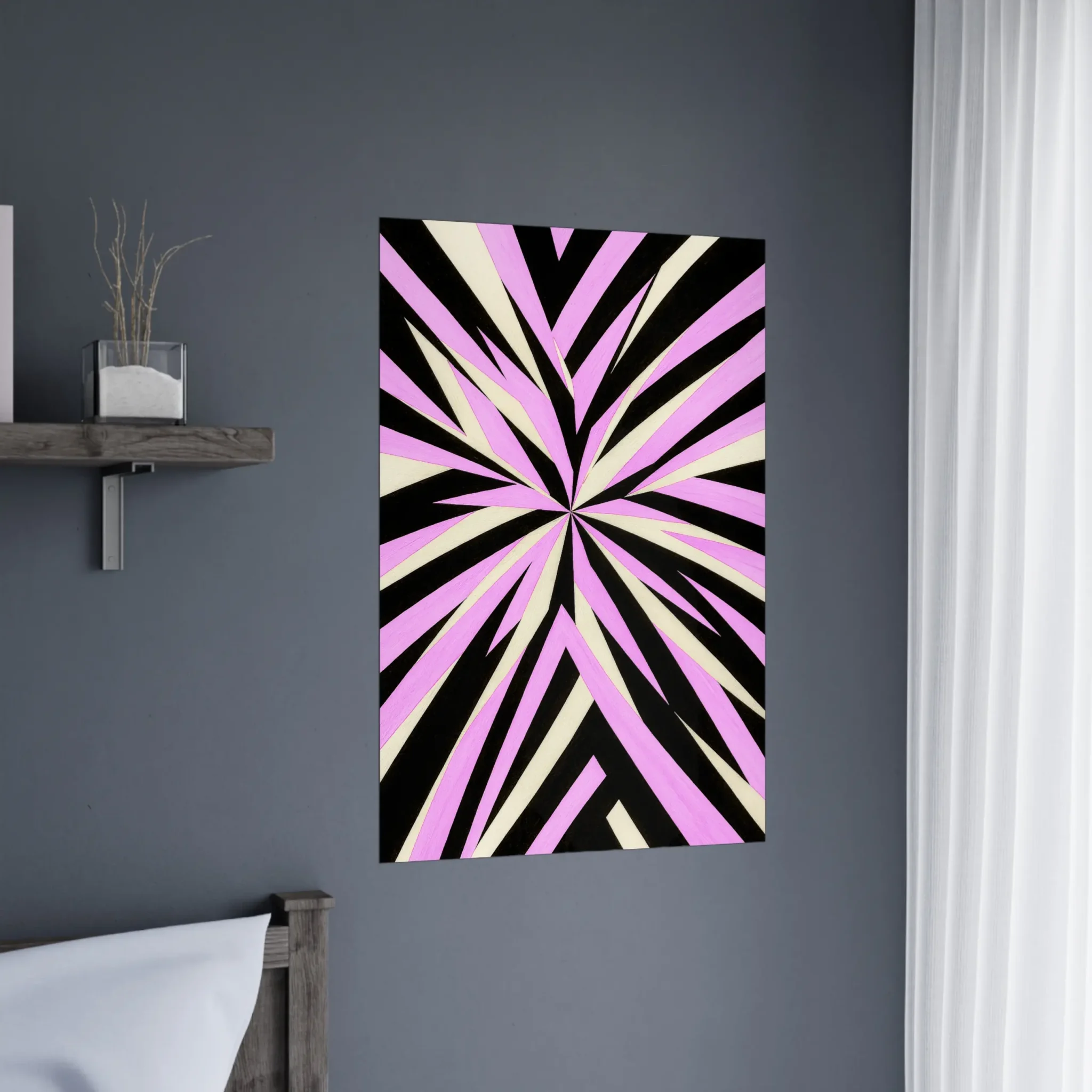 EU Giclée Print Poster ORCHID RAY. Fine Art Wall Art with Archival Quality. Printed, packaged, and shipped in the EU. Exclusive ColorVanta design.