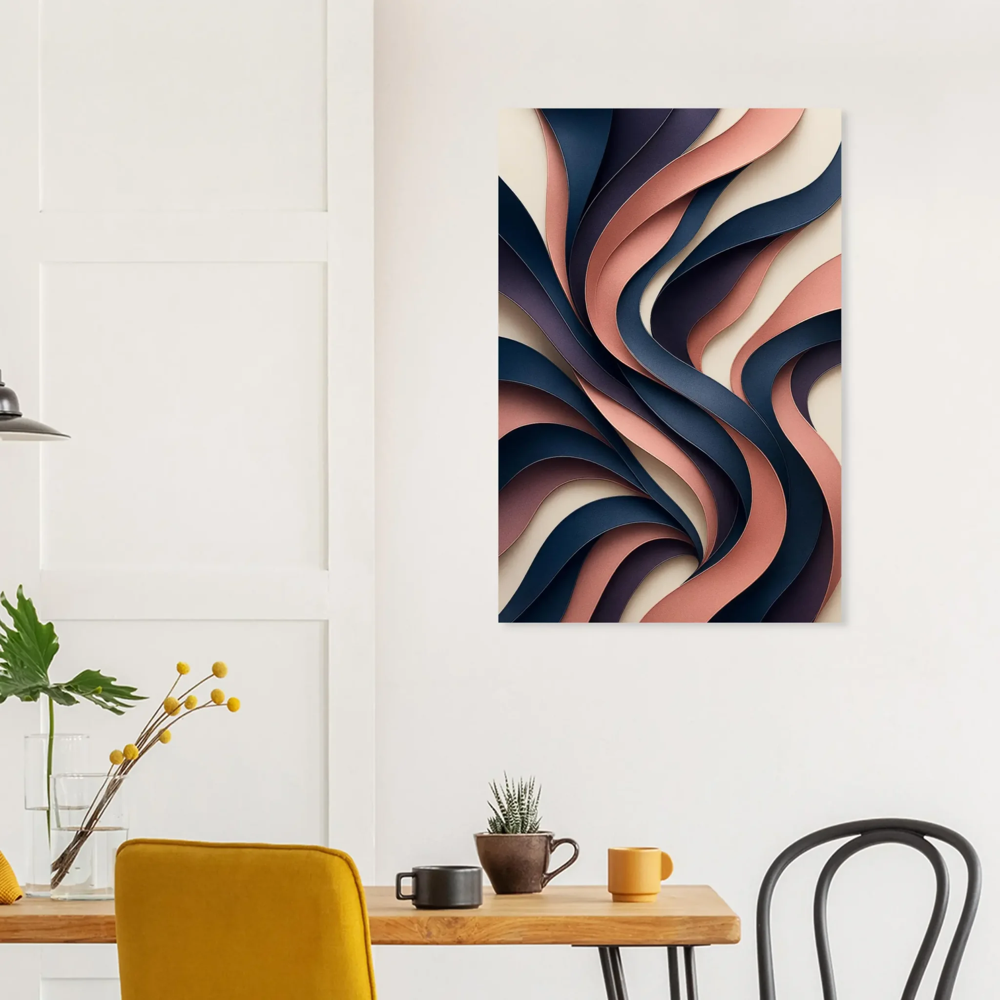 EU Giclée Print Poster RIBBONS OF DUSK. Fine Art Wall Art with Archival Quality. Printed, packaged, and shipped in the EU. Exclusive ColorVanta design.