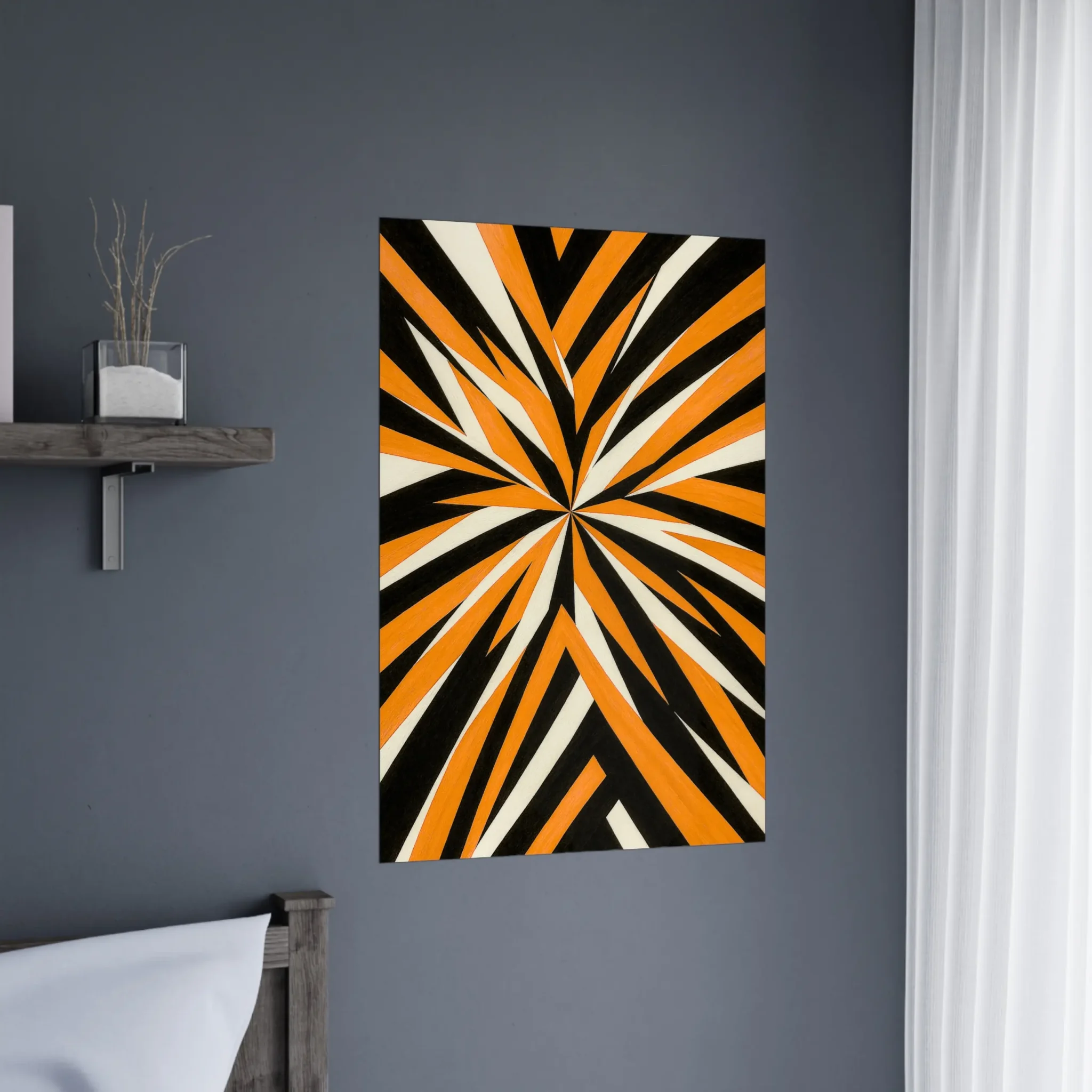 EU Giclée Print Poster SOLAR BURST. Fine Art Wall Art with Archival Quality. Printed, packaged, and shipped in the EU. Exclusive ColorVanta design.