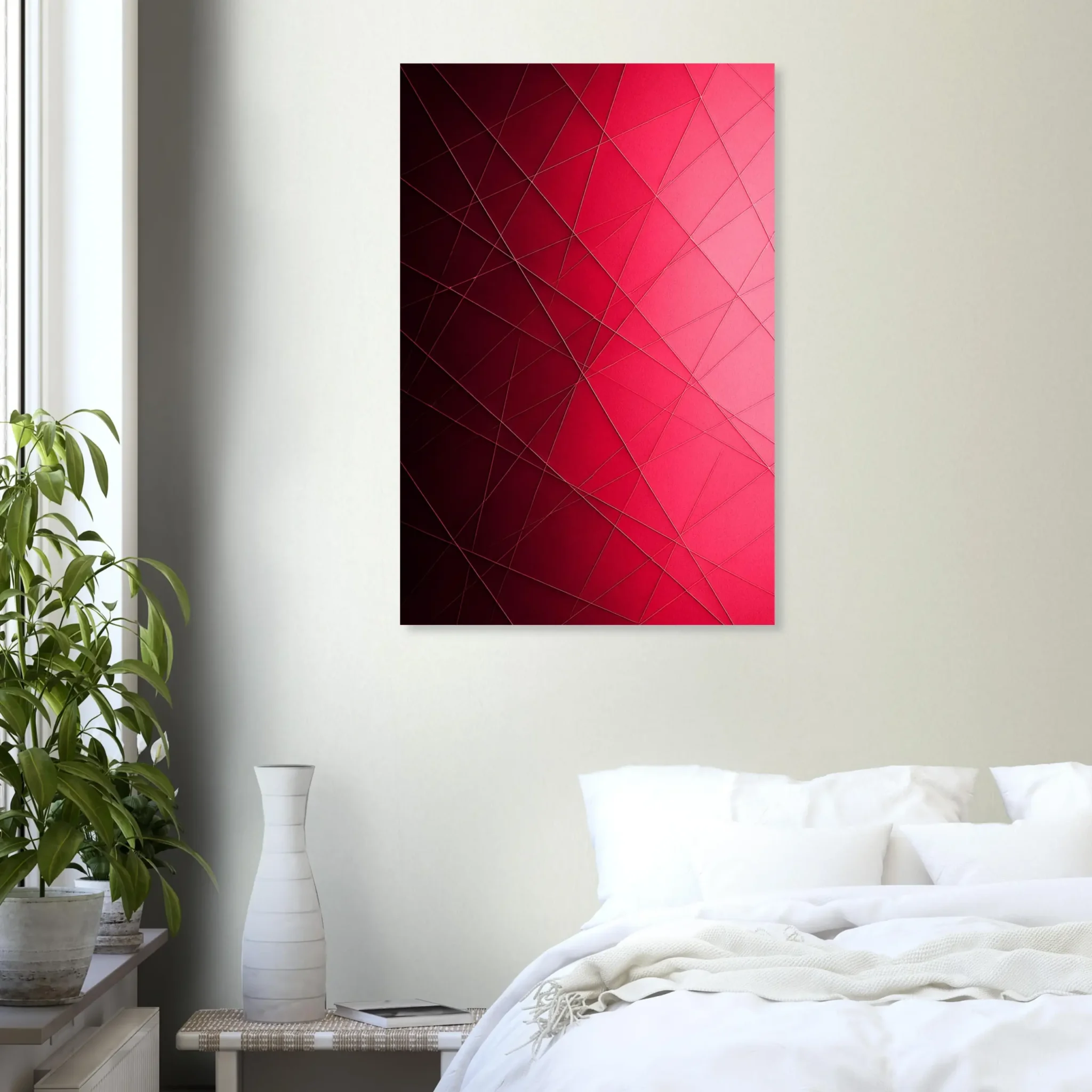 EU Giclée Print Poster SPECTRAL RED. Fine Art Wall Art with Archival Quality. Printed, packaged, and shipped in the EU. Exclusive ColorVanta design.