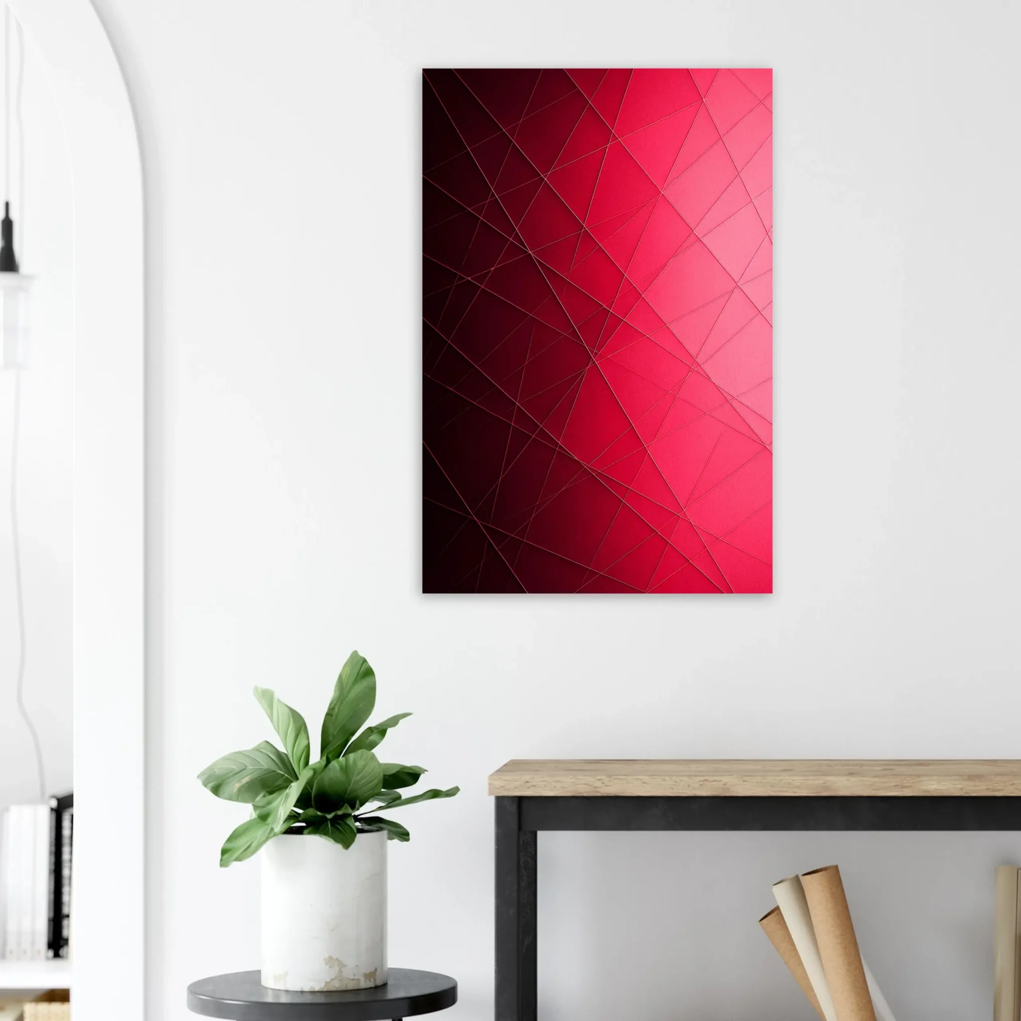 EU Giclée Print Poster SPECTRAL RED. Fine Art Wall Art with Archival Quality. Printed, packaged, and shipped in the EU. Exclusive ColorVanta design.