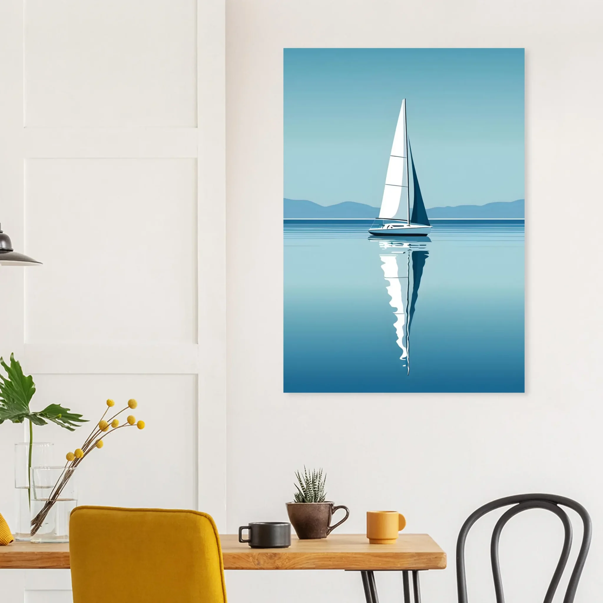 EU Giclée Print Poster BLUE STILLNESS 02. Fine Art Wall Art with Archival Quality. Printed, packaged, and shipped in the EU. Exclusive ColorVanta design.