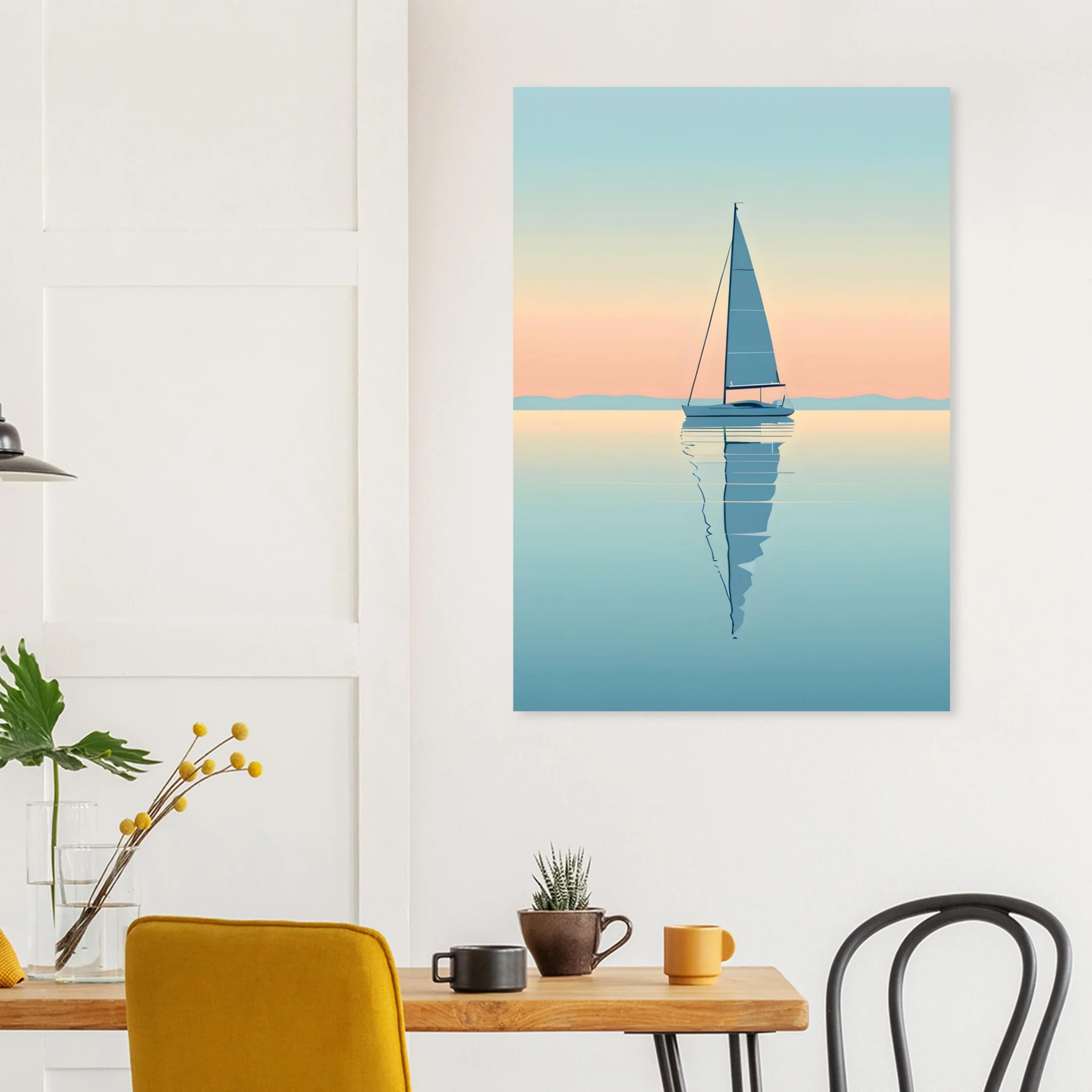 EU Giclée Print Poster BLUE STILLNESS 04. Fine Art Wall Art with Archival Quality. Printed, packaged, and shipped in the EU. Exclusive ColorVanta design.