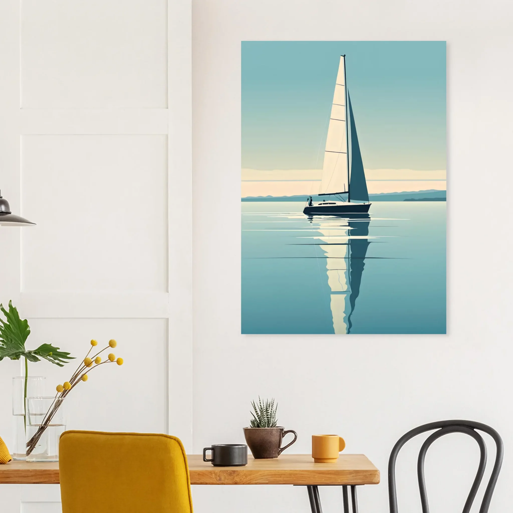 EU Giclée Print Poster BLUE STILLNESS 05. Fine Art Wall Art with Archival Quality. Printed, packaged, and shipped in the EU. Exclusive ColorVanta design.