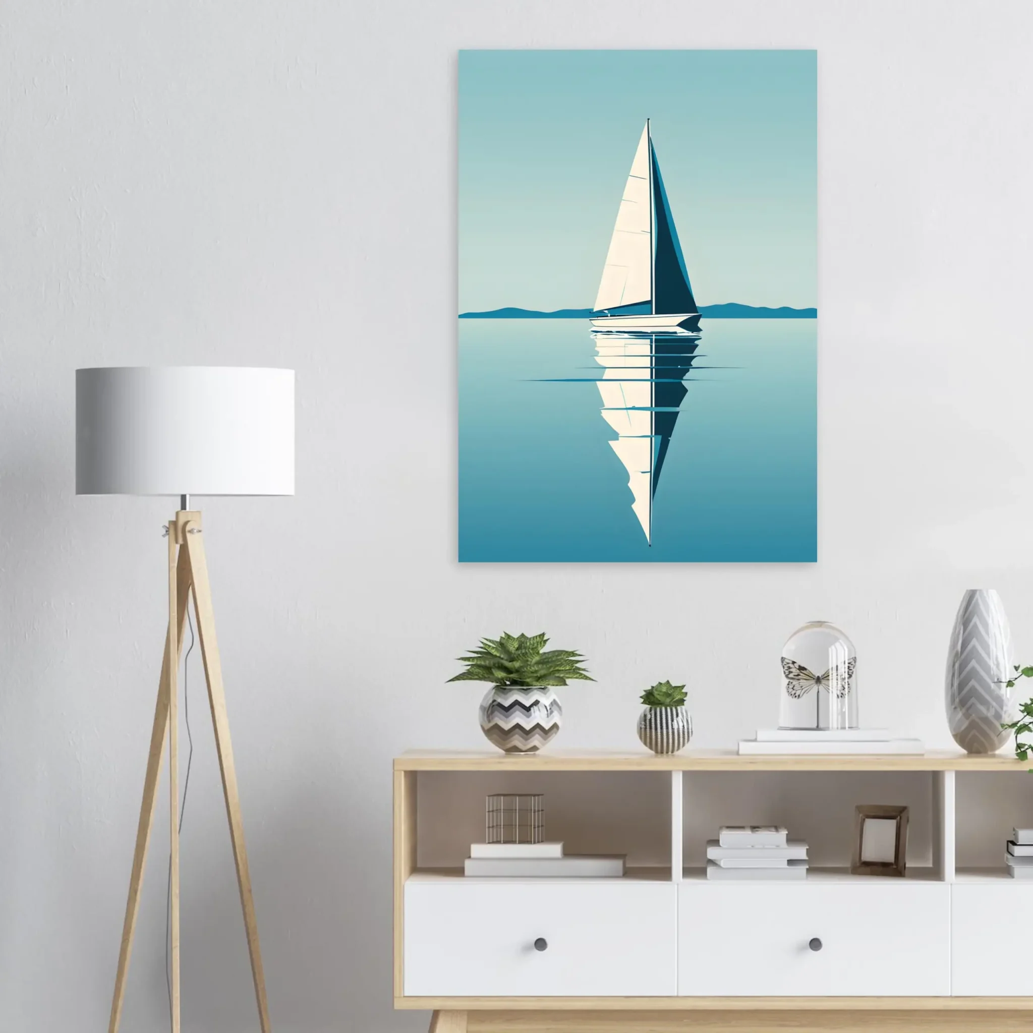 EU Giclée Print Poster BLUE STILLNESS 08. Fine Art Wall Art with Archival Quality. Printed, packaged, and shipped in the EU. ColorVanta exclusive.