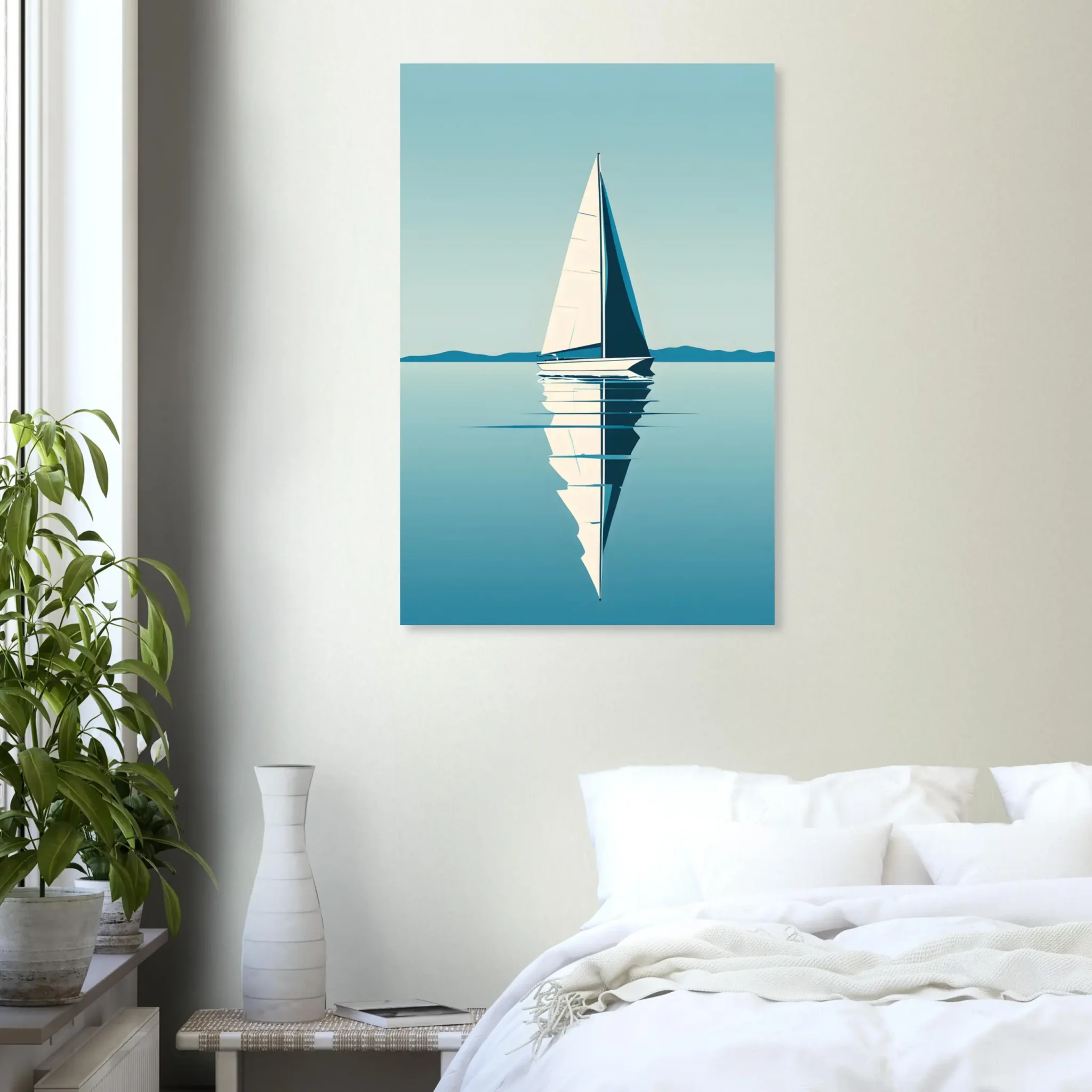 EU Giclée Print Poster BLUE STILLNESS 08. Fine Art Wall Art with Archival Quality. Printed, packaged, and shipped in the EU. ColorVanta exclusive.