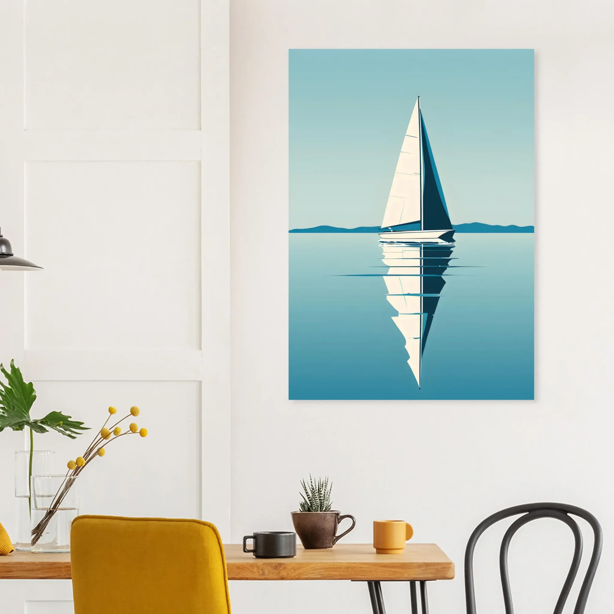 EU Giclée Print Poster BLUE STILLNESS 08. Fine Art Wall Art with Archival Quality. Printed, packaged, and shipped in the EU. Exclusive ColorVanta design.