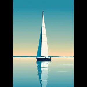 EU BLUE STILL 09 EU Giclée Print Poster BLUE STILLNESS 09. Fine Art Wall Art with Archival Quality. Printed, packaged, and shipped in the EU. Exclusive ColorVanta design.