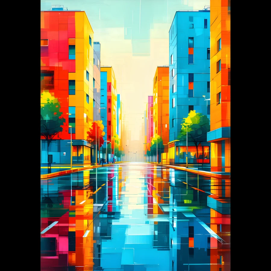 EU Giclée Print Poster INNER PASSAGE. Fine Art Wall Art with Archival Quality. Printed, packaged, and shipped in the EU. Exclusive ColorVanta design.