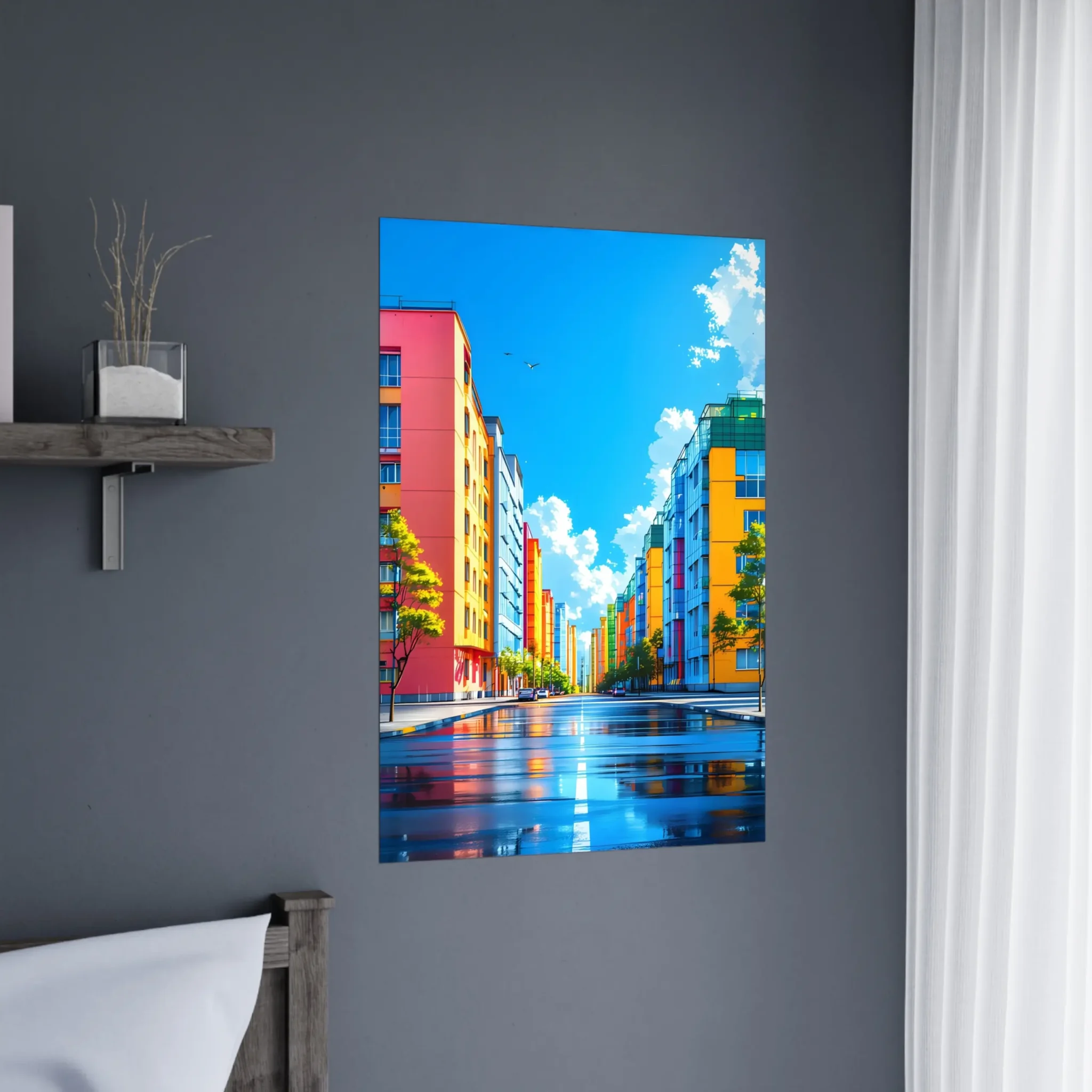 EU Giclée Print Poster UNDER A LIVING SKY. Fine Art Wall Art with Archival Quality. Printed, packaged, and shipped in the EU. Exclusive ColorVanta design.