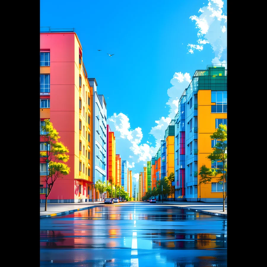 EU Giclée Print Poster UNDER A LIVING SKY. Fine Art Wall Art with Archival Quality. Printed, packaged, and shipped in the EU. Exclusive ColorVanta design.
