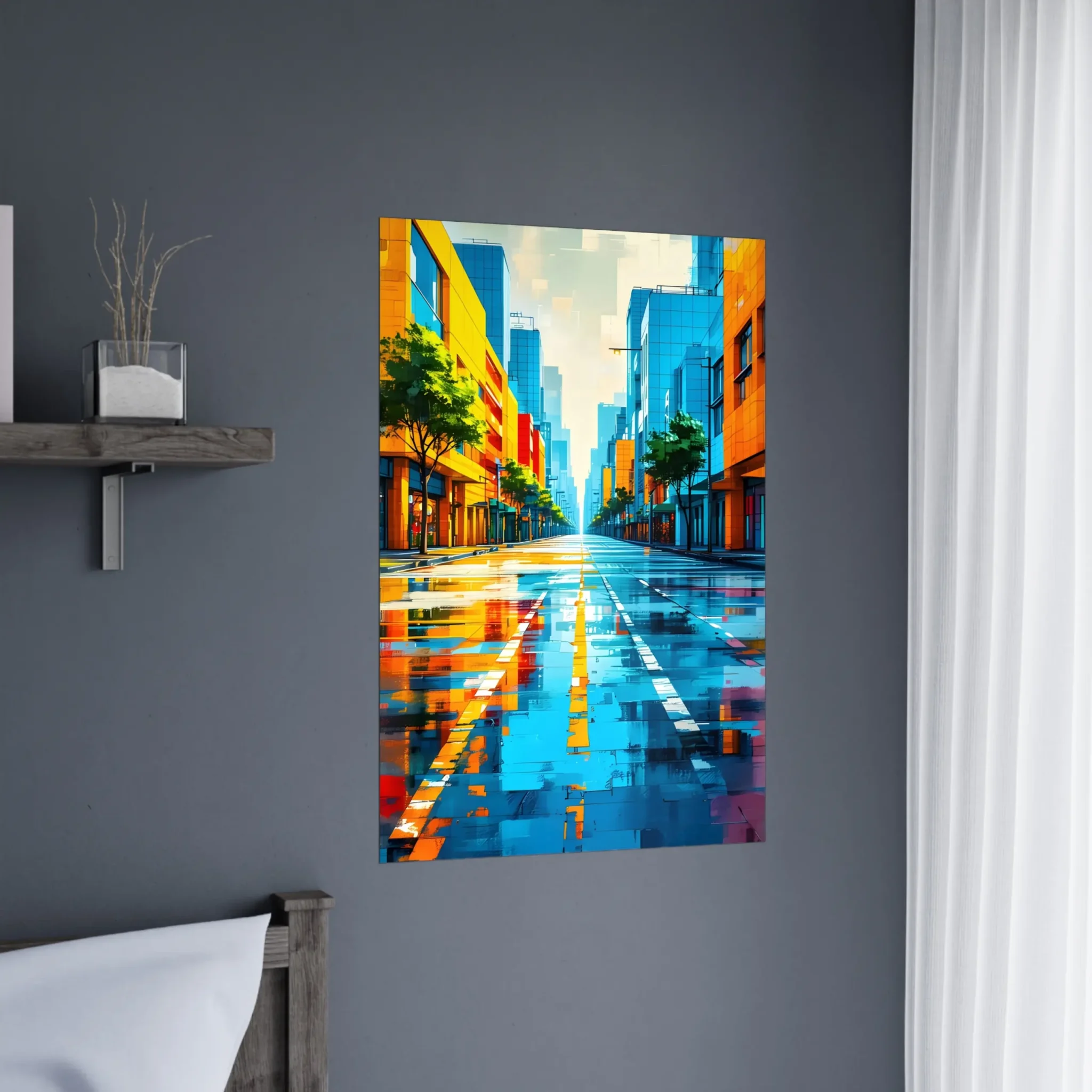 EU Giclée Print Poster REFLECTED GROUND. Fine Art Wall Art with Archival Quality. Printed, packaged, and shipped in the EU. Exclusive ColorVanta design.