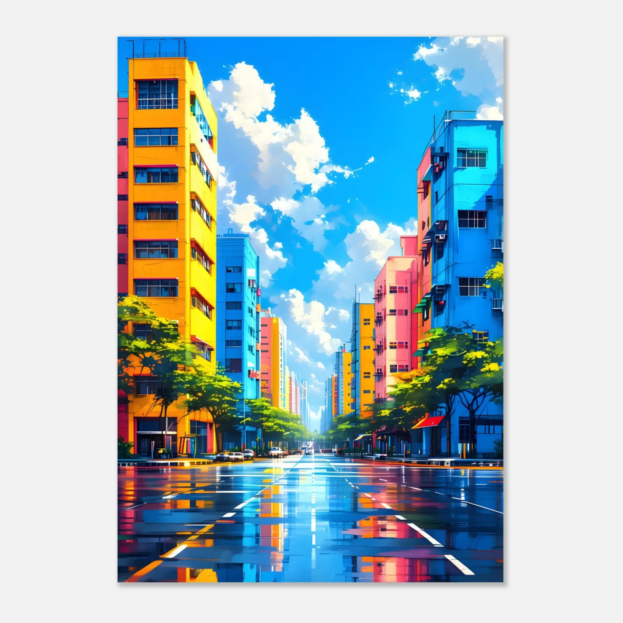 EU Giclée Print Poster UNDER OPEN SKY. Fine Art Wall Art with Archival Quality. Printed, packaged, and shipped in the EU. Exclusive ColorVanta design.