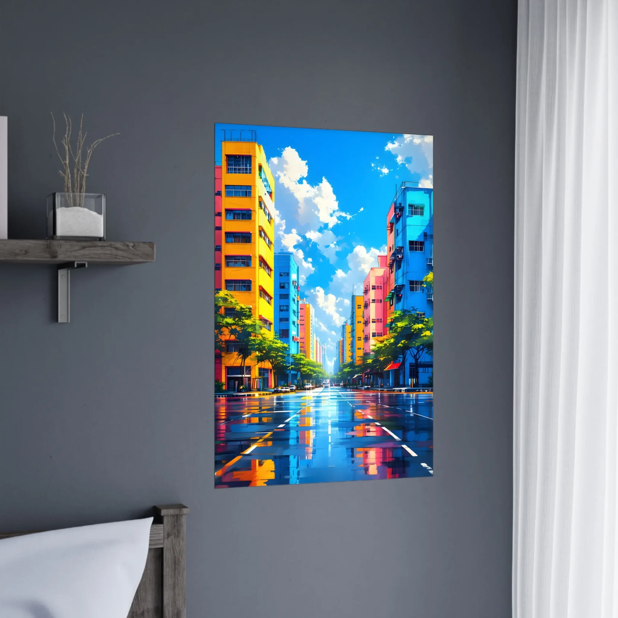 EU Giclée Print Poster UNDER OPEN SKY. Fine Art Wall Art with Archival Quality. Printed, packaged, and shipped in the EU. Exclusive ColorVanta design.