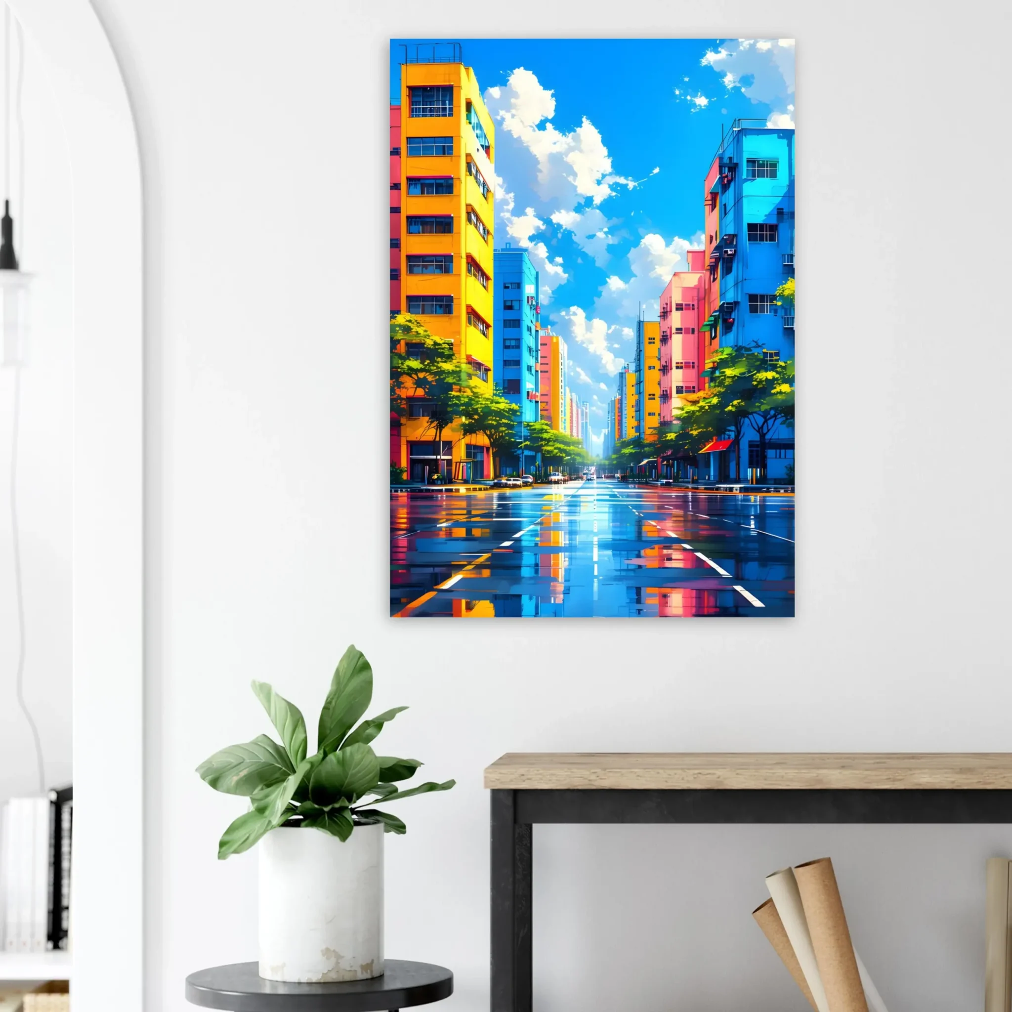 EU Giclée Print Poster UNDER OPEN SKY. Fine Art Wall Art with Archival Quality. Printed, packaged, and shipped in the EU. Exclusive ColorVanta design.