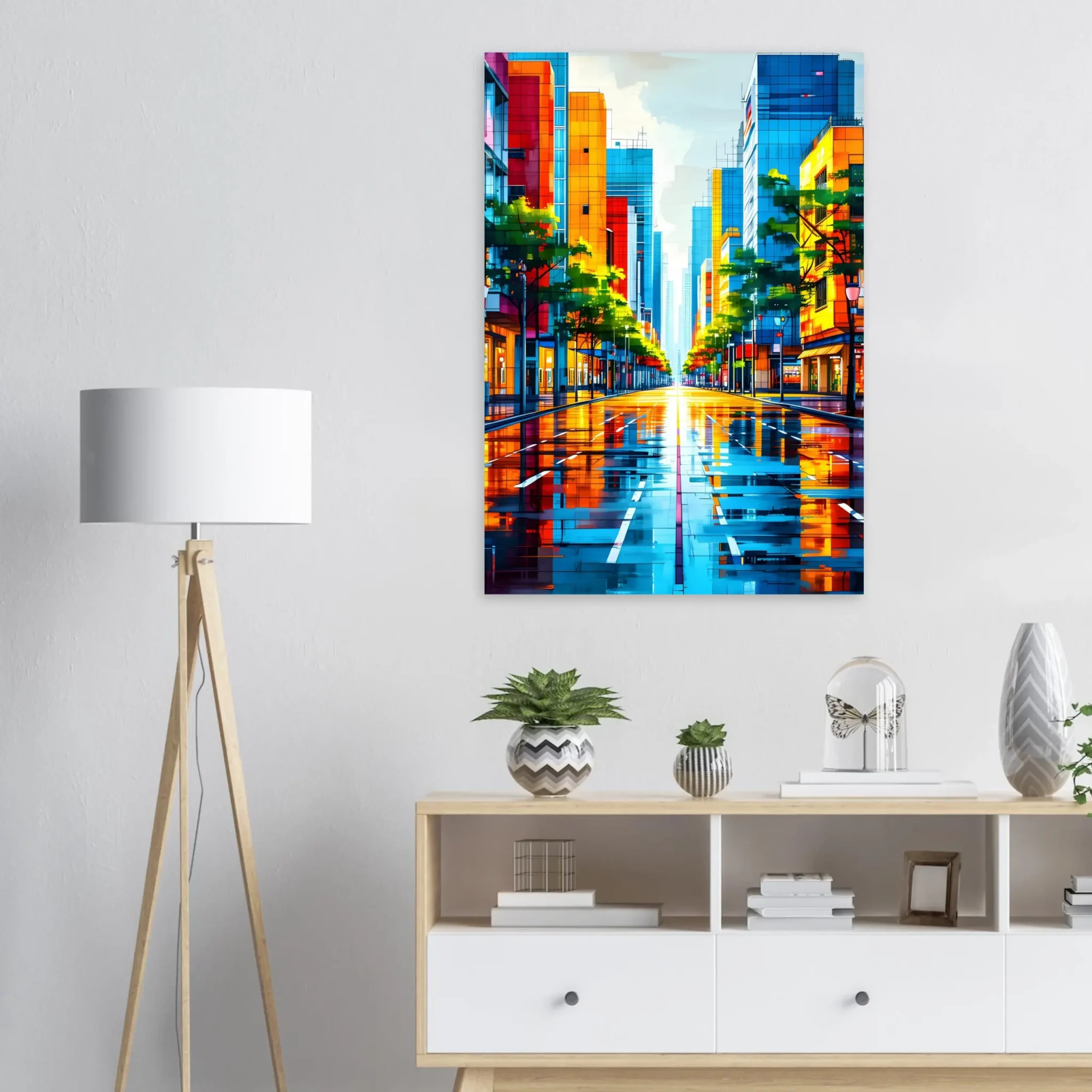 EU Giclée Print Poster VERTICAL FLOW. Fine Art Wall Art with Archival Quality. Printed, packaged, and shipped in the EU. Exclusive ColorVanta design.