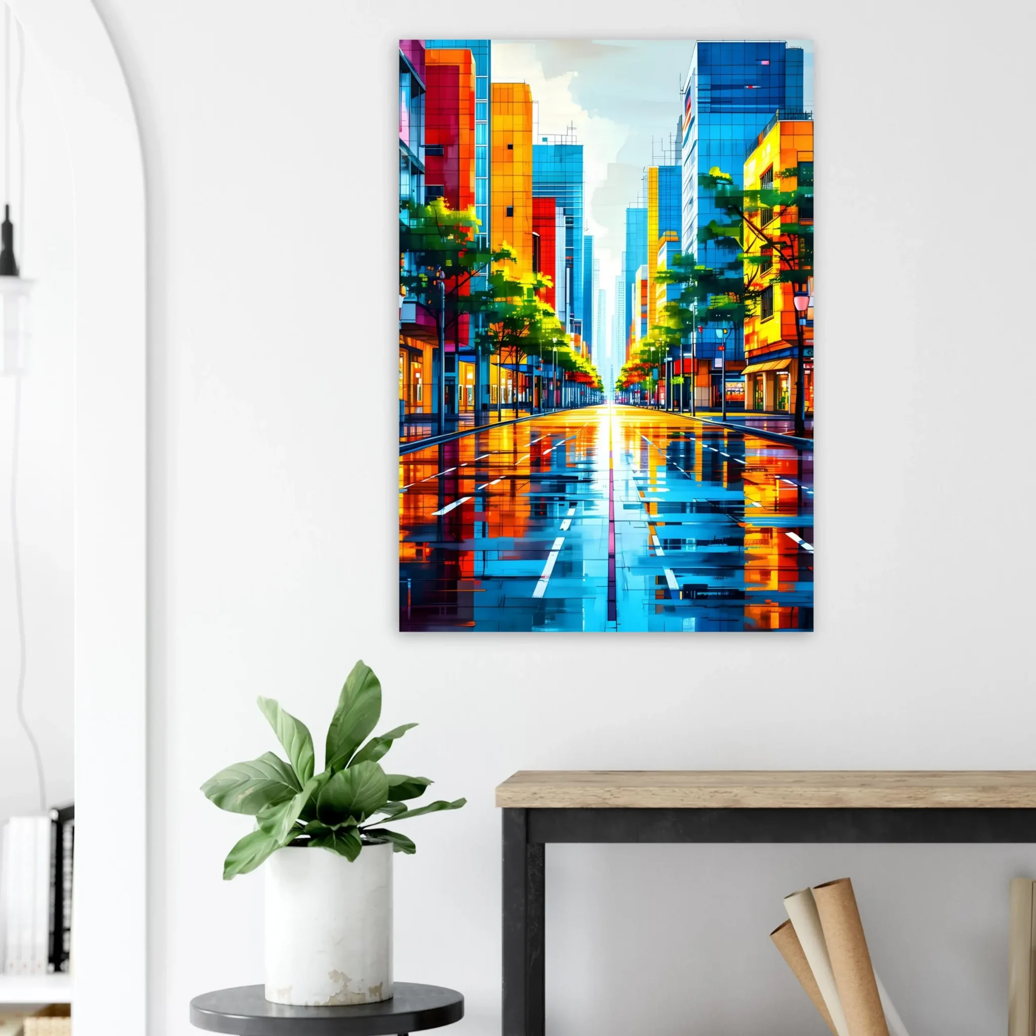 EU Giclée Print Poster VERTICAL FLOW. Fine Art Wall Art with Archival Quality. Printed, packaged, and shipped in the EU. Exclusive ColorVanta design.
