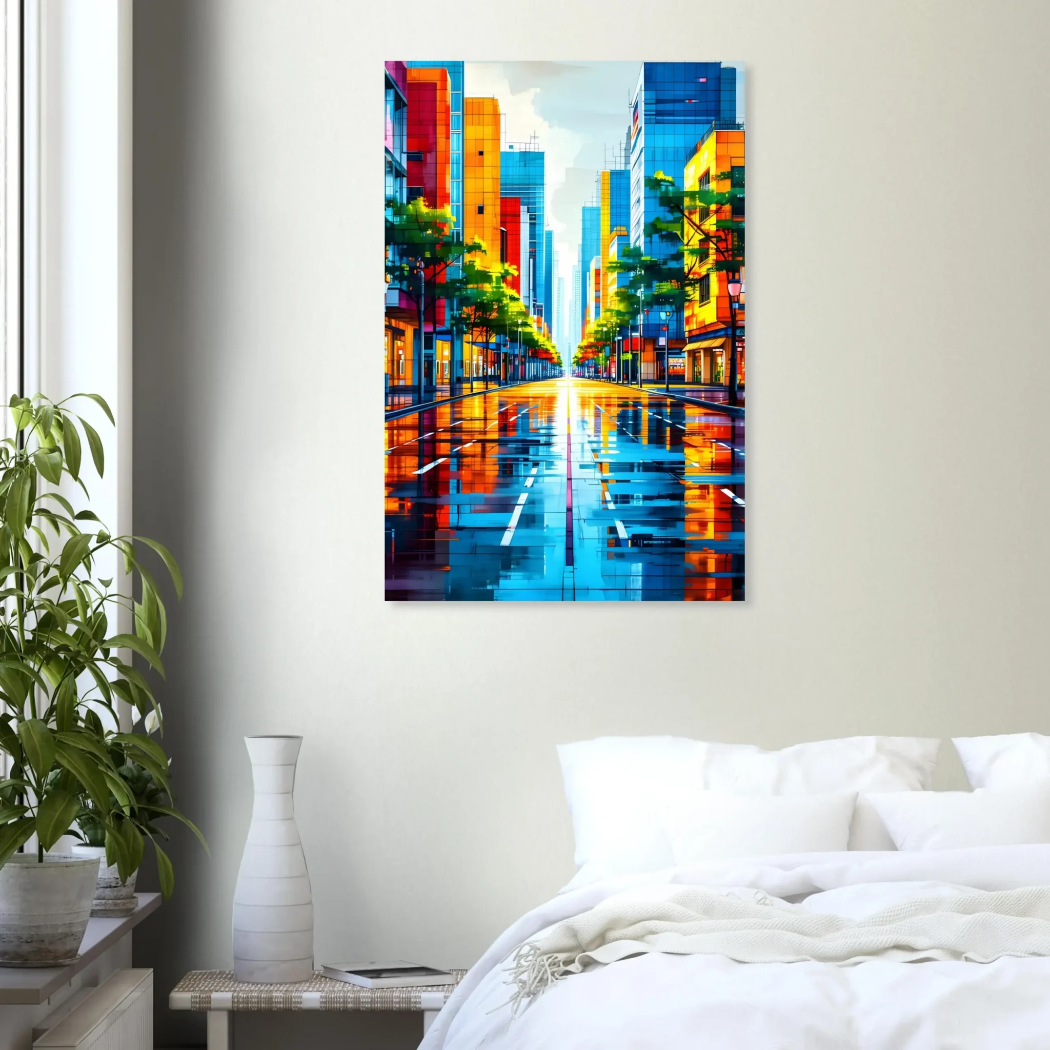 EU Giclée Print Poster VERTICAL FLOW. Fine Art Wall Art with Archival Quality. Printed, packaged, and shipped in the EU. Exclusive ColorVanta design.