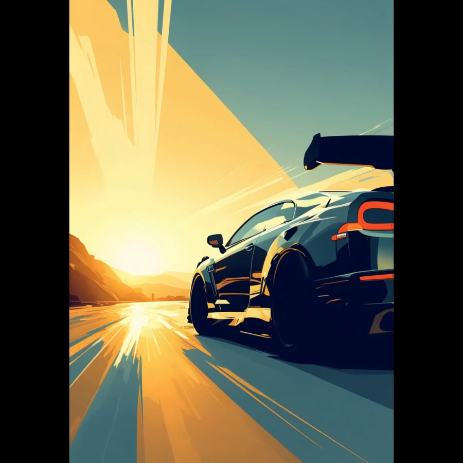 EU Giclée Print Poster CORE DRIVE. Fine Art Wall Art with Archival Quality. Printed, packaged, and shipped in the EU. Exclusive ColorVanta design.