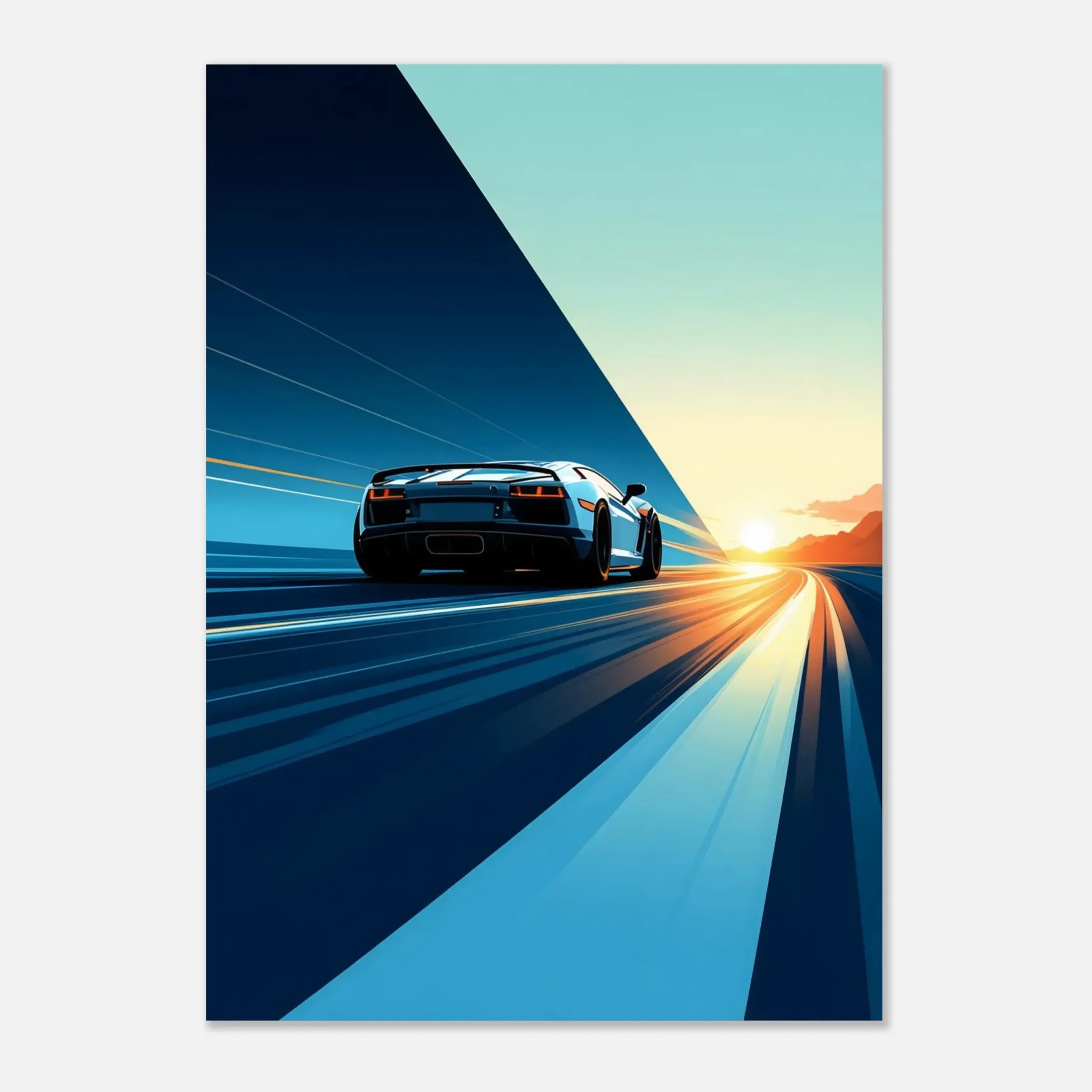 EU Giclée Print Poster DISTANT SIGNAL. Fine Art Wall Art with Archival Quality. Printed, packaged, and shipped in the EU. Exclusive ColorVanta design.
