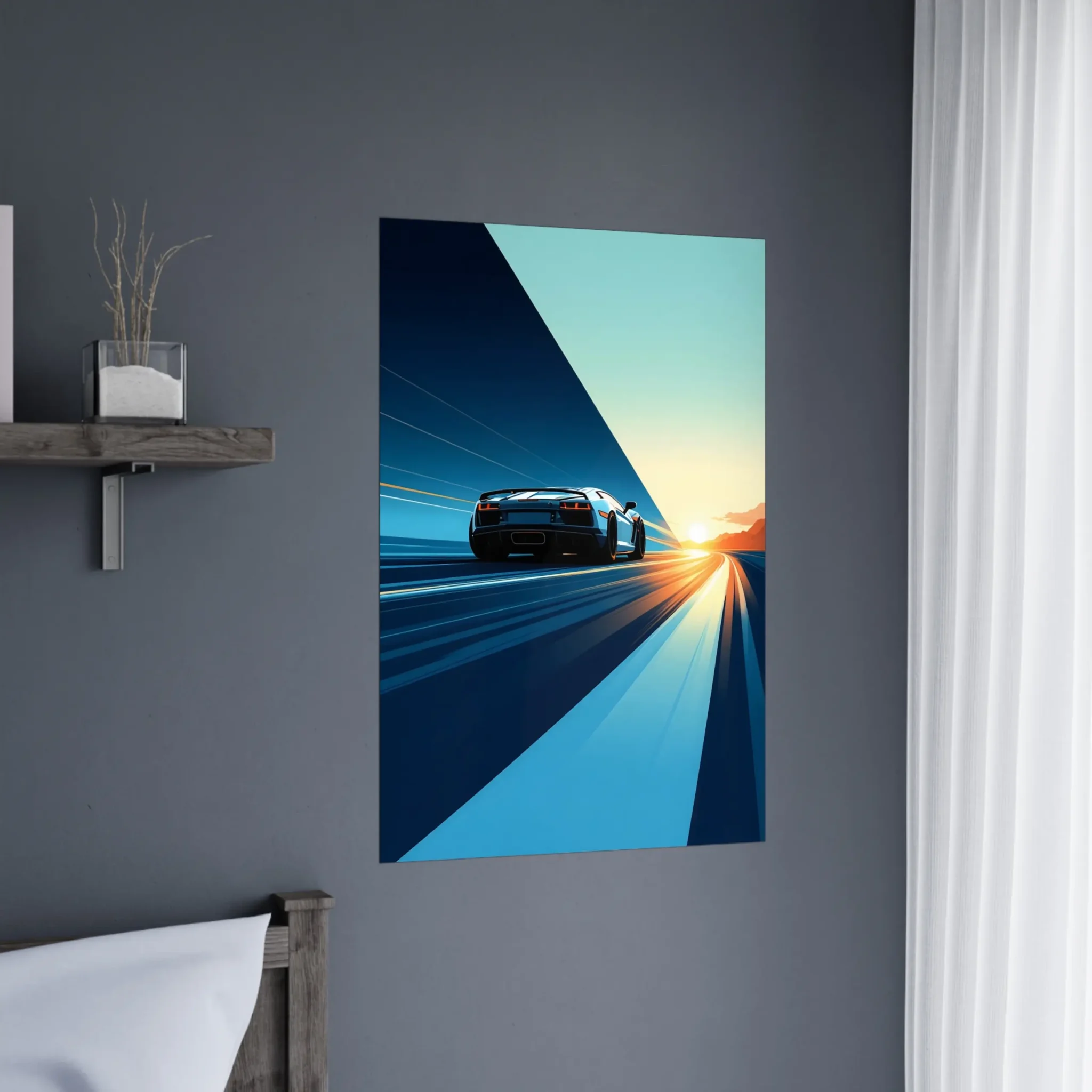 EU Giclée Print Poster DISTANT SIGNAL. Fine Art Wall Art with Archival Quality. Printed, packaged, and shipped in the EU. Exclusive ColorVanta design.