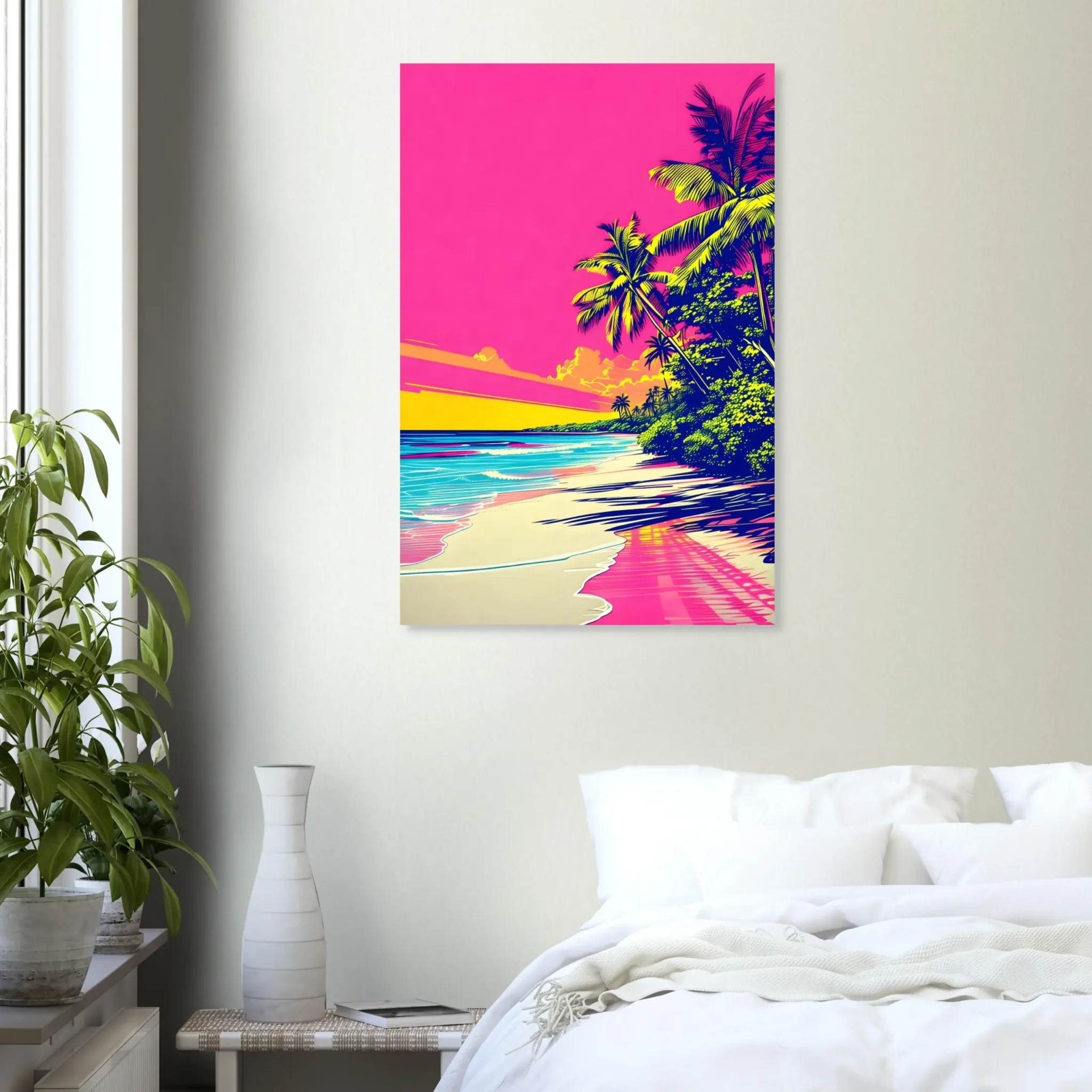 EU Giclée Print Poster PINK TIDE. Fine Art Wall Art with Archival Quality. Printed, packaged, and shipped in the EU. Exclusive ColorVanta design.