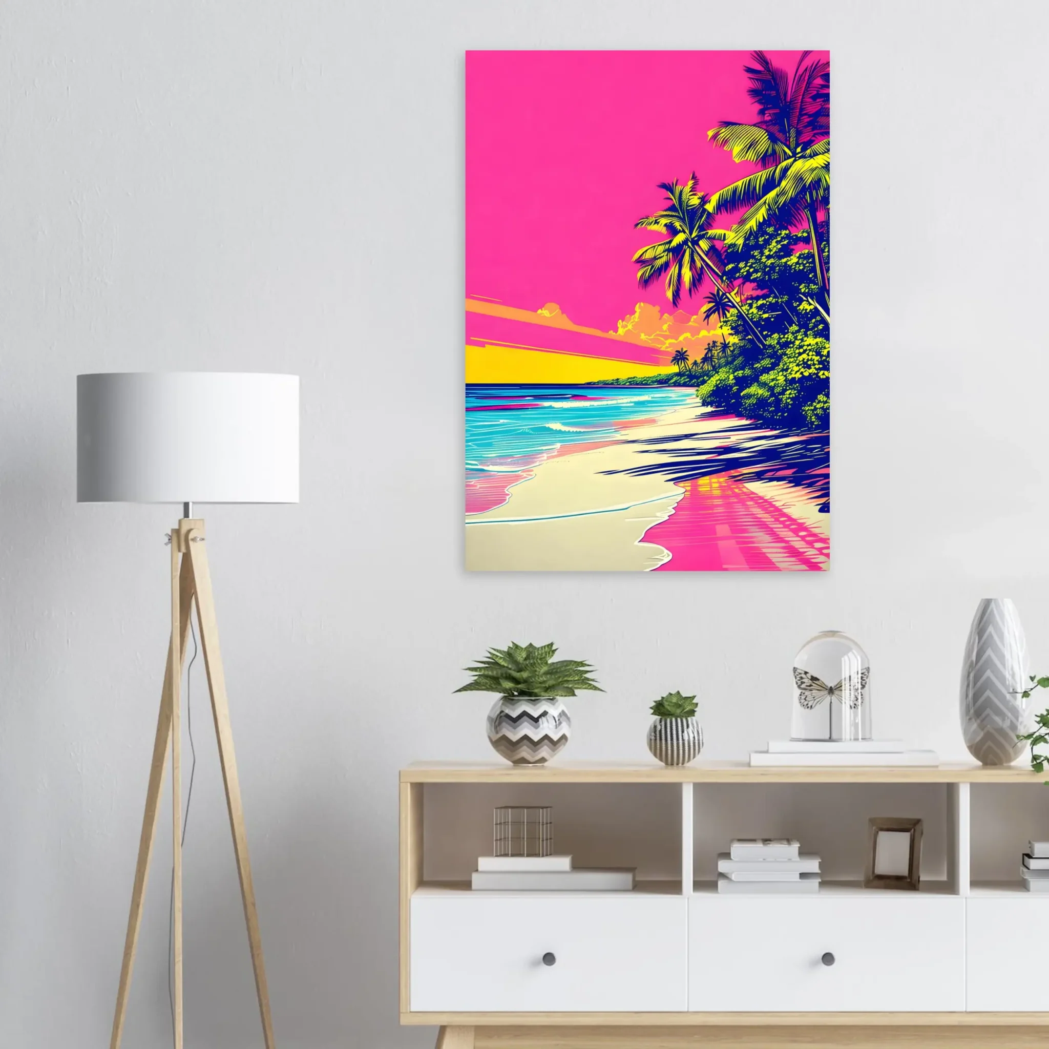 EU Giclée Print Poster PINK TIDE. Fine Art Wall Art with Archival Quality. Printed, packaged, and shipped in the EU. Exclusive ColorVanta design.