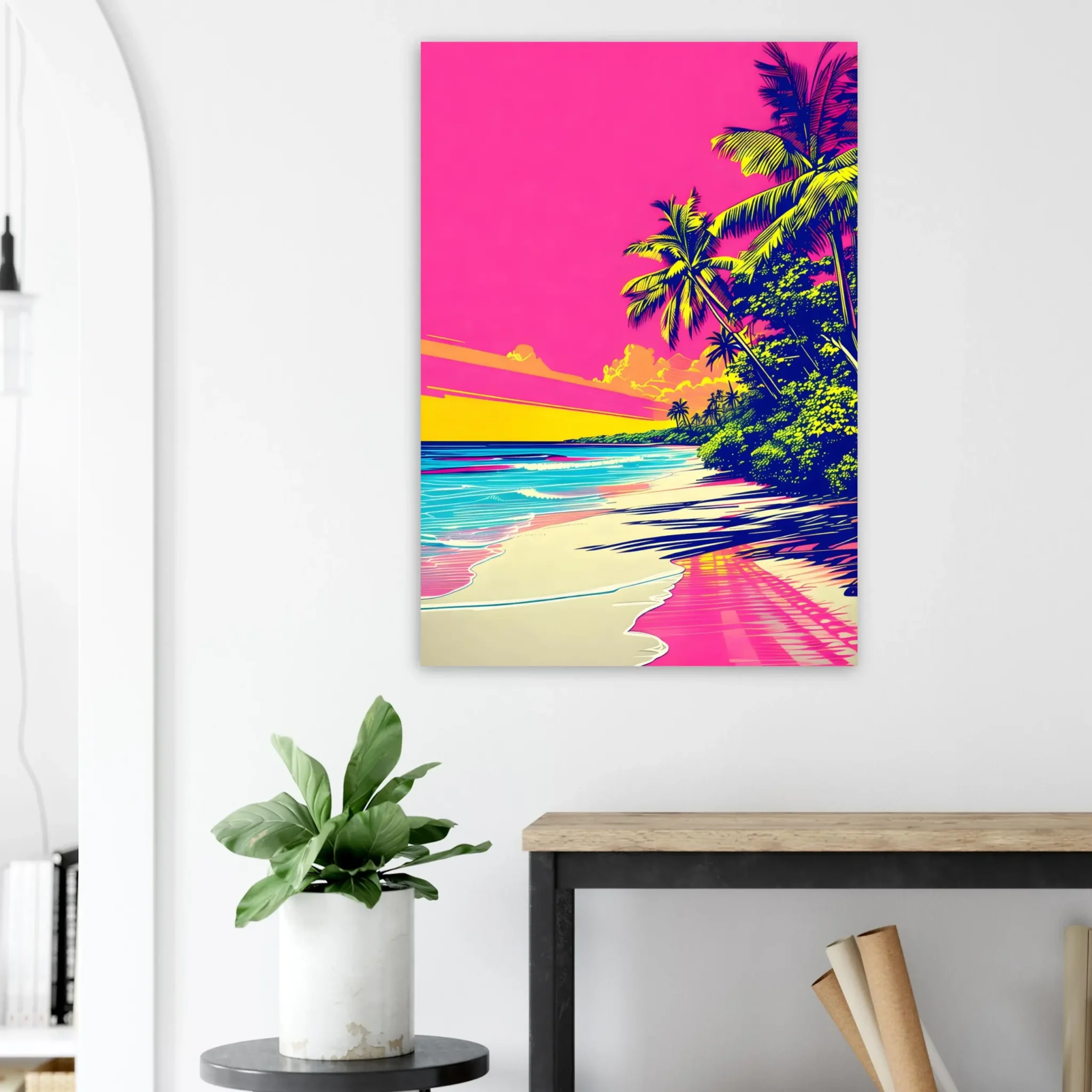 EU Giclée Print Poster PINK TIDE. Fine Art Wall Art with Archival Quality. Printed, packaged, and shipped in the EU. Exclusive ColorVanta design.