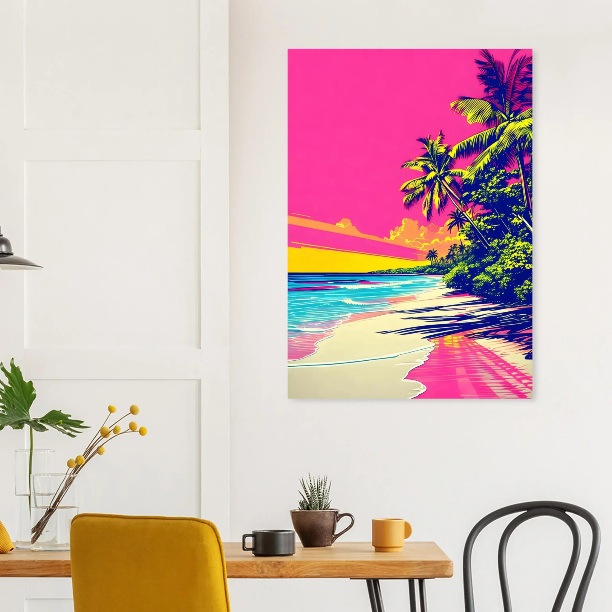 EU Giclée Print Poster PINK TIDE. Fine Art Wall Art with Archival Quality. Printed, packaged, and shipped in the EU. Exclusive ColorVanta design.