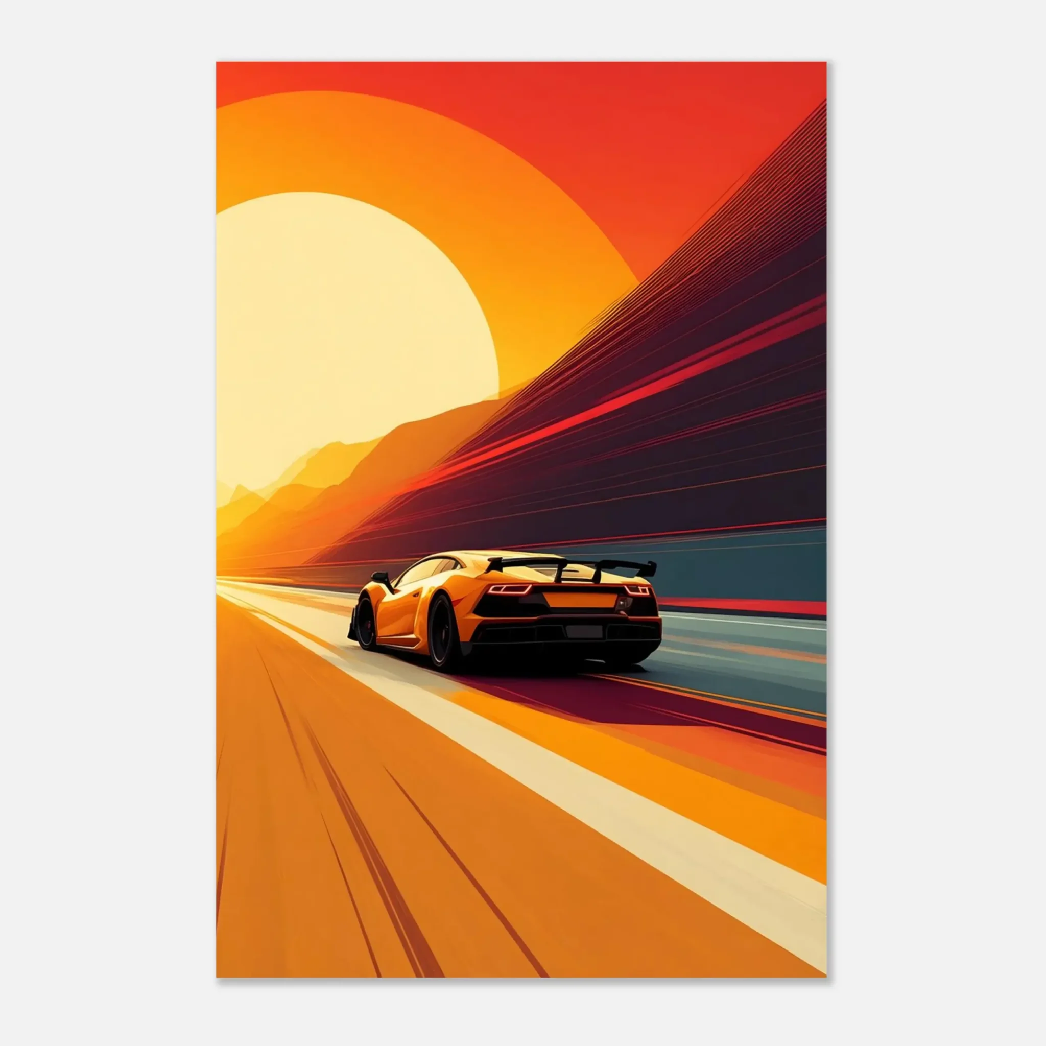 EU Giclée Print Poster RADIANT PATH. Fine Art Wall Art with Archival Quality. Printed, packaged, and shipped in the EU. Exclusive ColorVanta design.