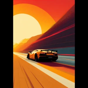 EU Giclée Print Poster RADIANT PATH. Fine Art Wall Art with Archival Quality. Printed, packaged, and shipped in the EU. Exclusive ColorVanta design.