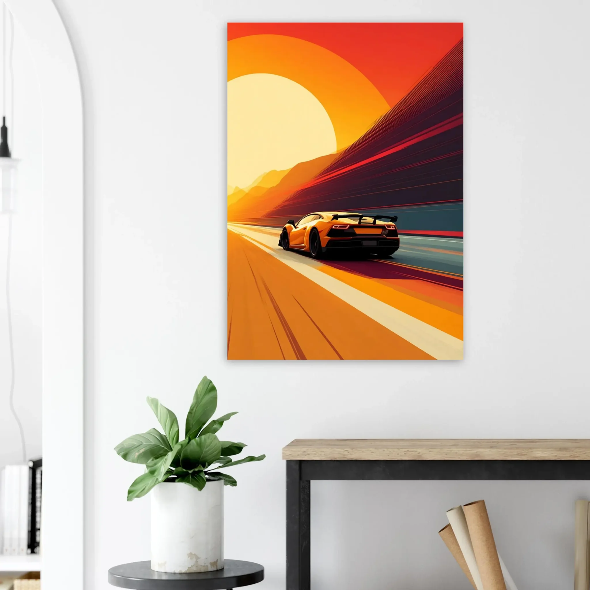 EU Giclée Print Poster RADIANT PATH. Fine Art Wall Art with Archival Quality. Printed, packaged, and shipped in the EU. Exclusive ColorVanta design.