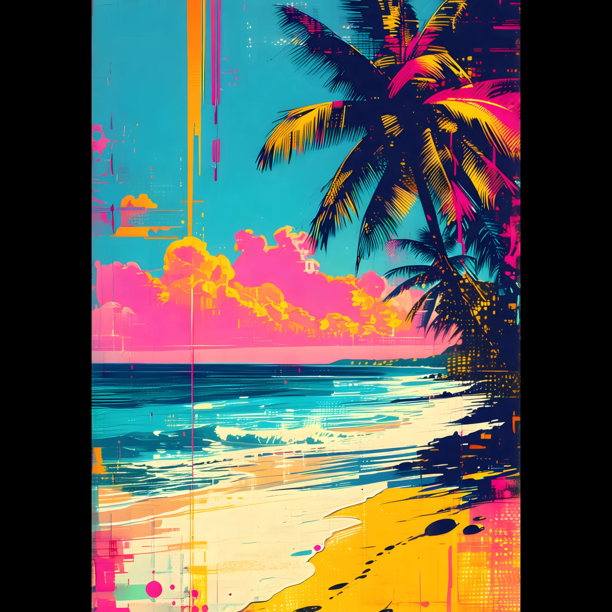 EU Giclée Print Poster RHYTHMIC. Fine Art Wall Art with Archival Quality. Printed, packaged, and shipped in the EU. Exclusive ColorVanta design.