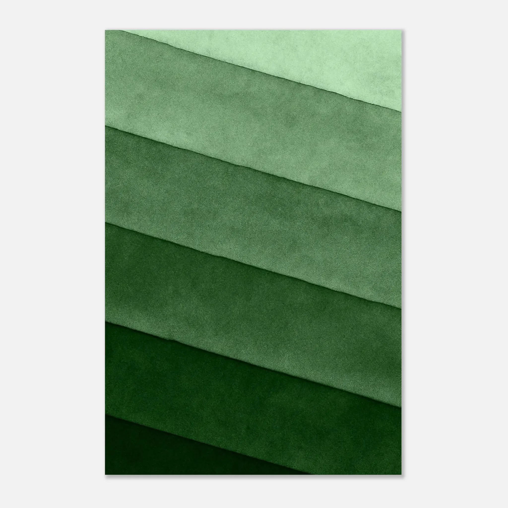 EU Giclée Print Poster SOFT SEA GREEN LAYERS. Fine Art Wall Art with Archival Quality. Printed, packaged, and shipped in the EU. Exclusive ColorVanta design.