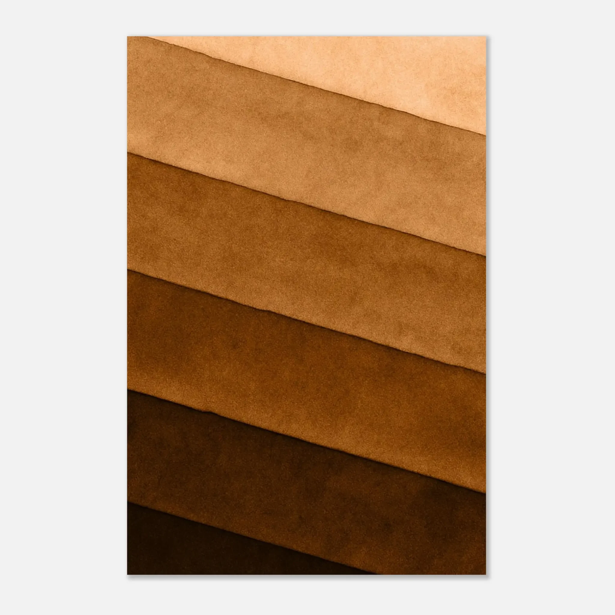 EU Giclée Print Poster SOFT BRONZE LAYERS. Fine Art Wall Art with Archival Quality. Printed, packaged, and shipped in the EU. Exclusive ColorVanta design.