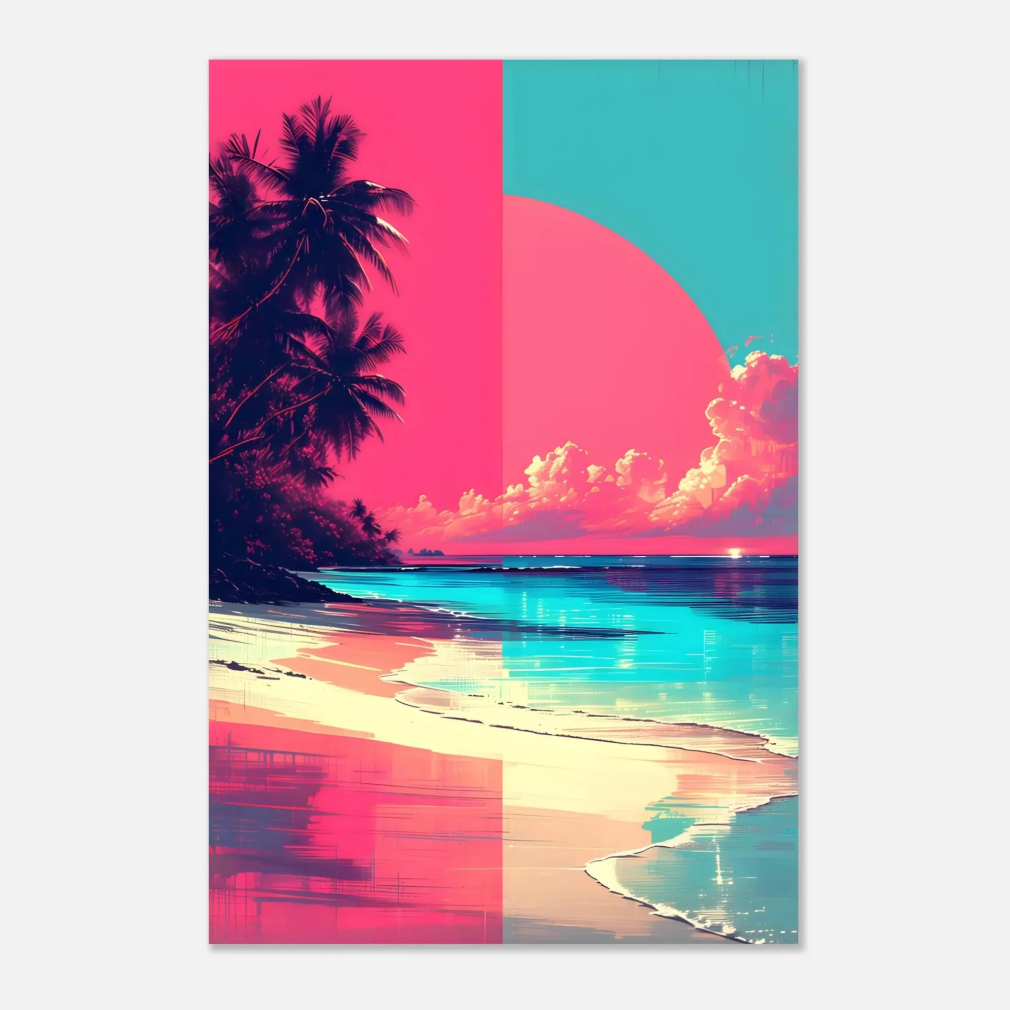 EU Giclée Print Poster SPLIT HORIZON. Fine Art Wall Art with Archival Quality. Printed, packaged, and shipped in the EU. Exclusive ColorVanta design.