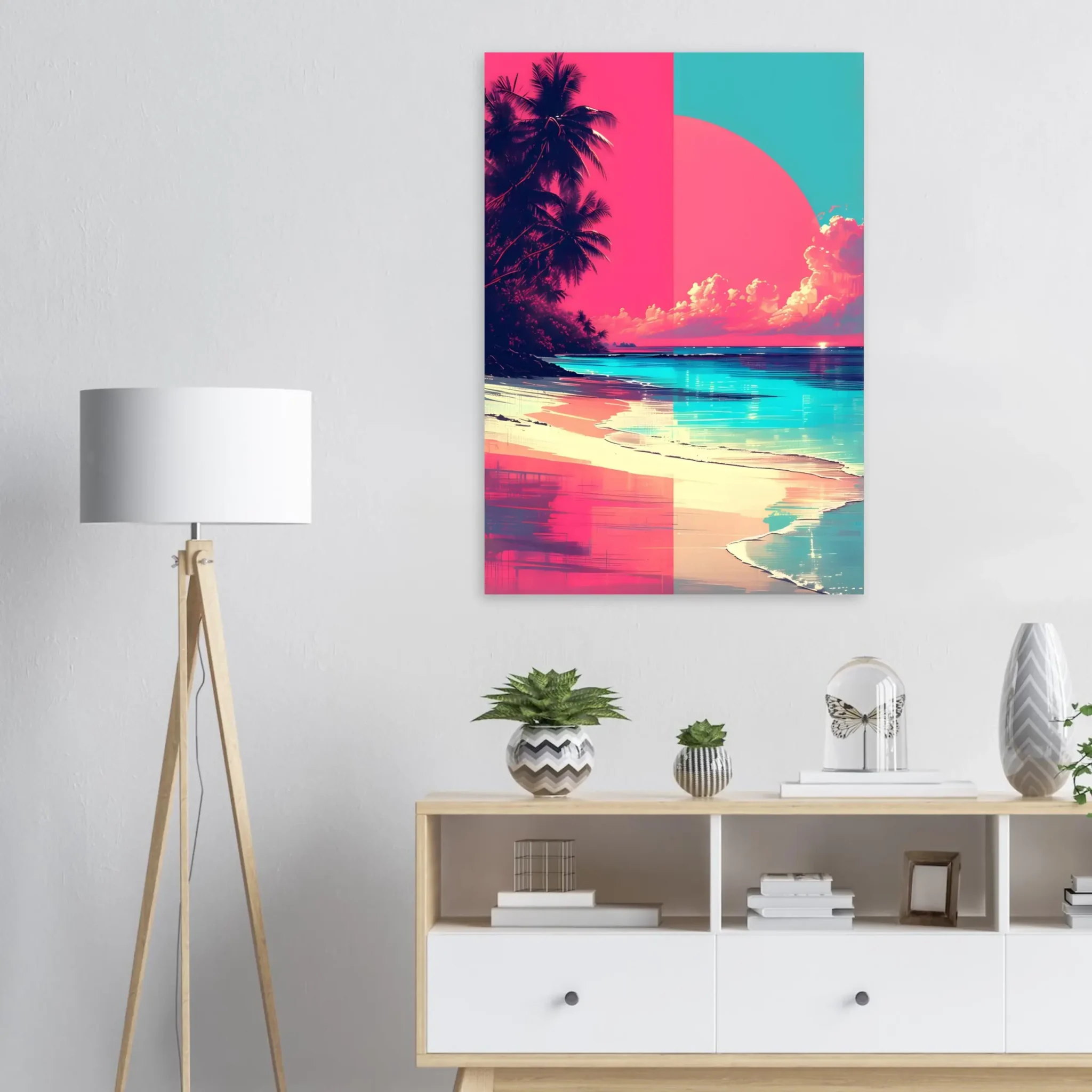 EU Giclée Print Poster SPLIT HORIZON. Fine Art Wall Art with Archival Quality. Printed, packaged, and shipped in the EU. Exclusive ColorVanta design.