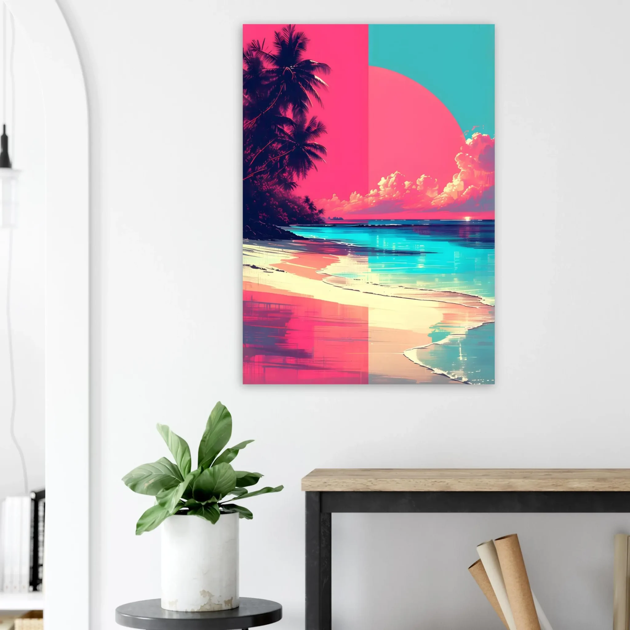EU Giclée Print Poster SPLIT HORIZON. Fine Art Wall Art with Archival Quality. Printed, packaged, and shipped in the EU. Exclusive ColorVanta design.