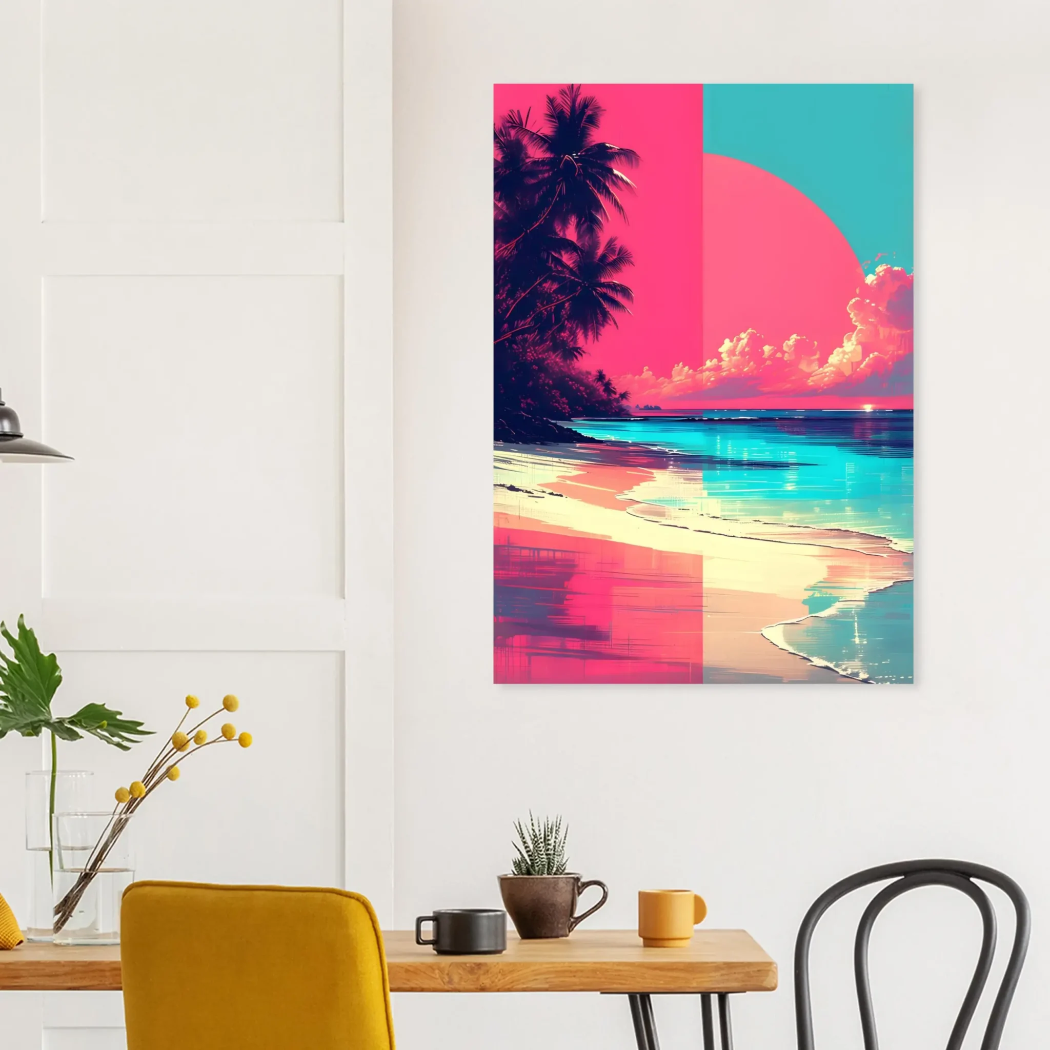 EU Giclée Print Poster SPLIT HORIZON. Fine Art Wall Art with Archival Quality. Printed, packaged, and shipped in the EU. Exclusive ColorVanta design.
