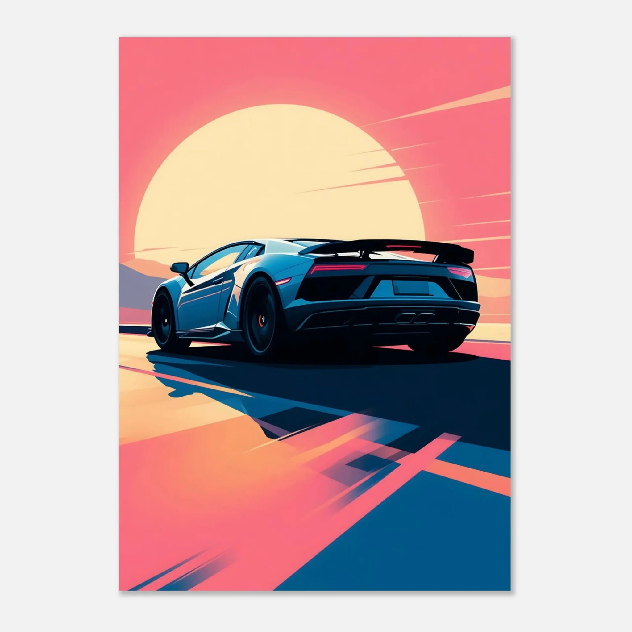 EU Giclée Print Poster STEADY COURSE. Fine Art Wall Art with Archival Quality. Printed, packaged, and shipped in the EU. Exclusive ColorVanta design.