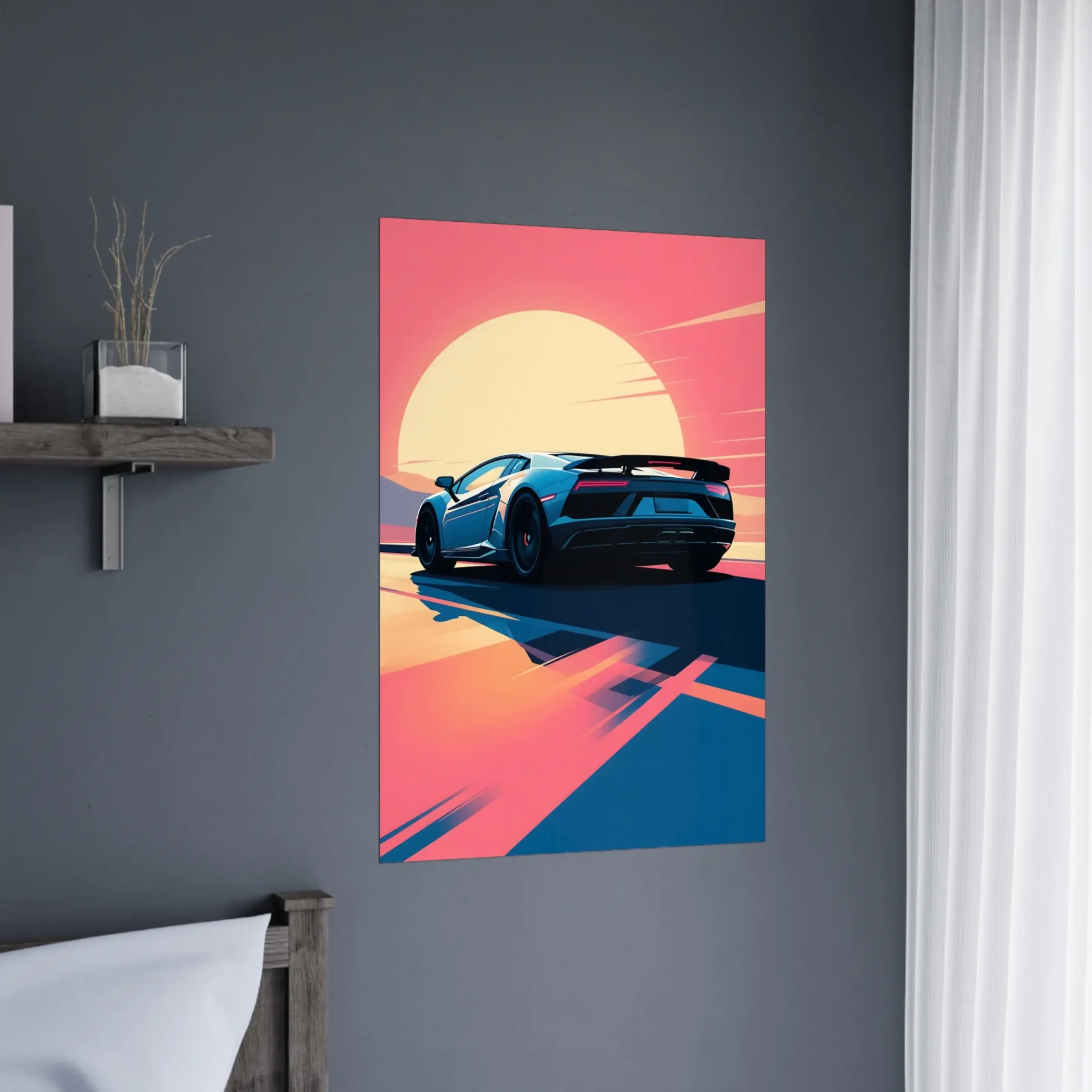 EU Giclée Print Poster STEADY COURSE. Fine Art Wall Art with Archival Quality. Printed, packaged, and shipped in the EU. Exclusive ColorVanta design.