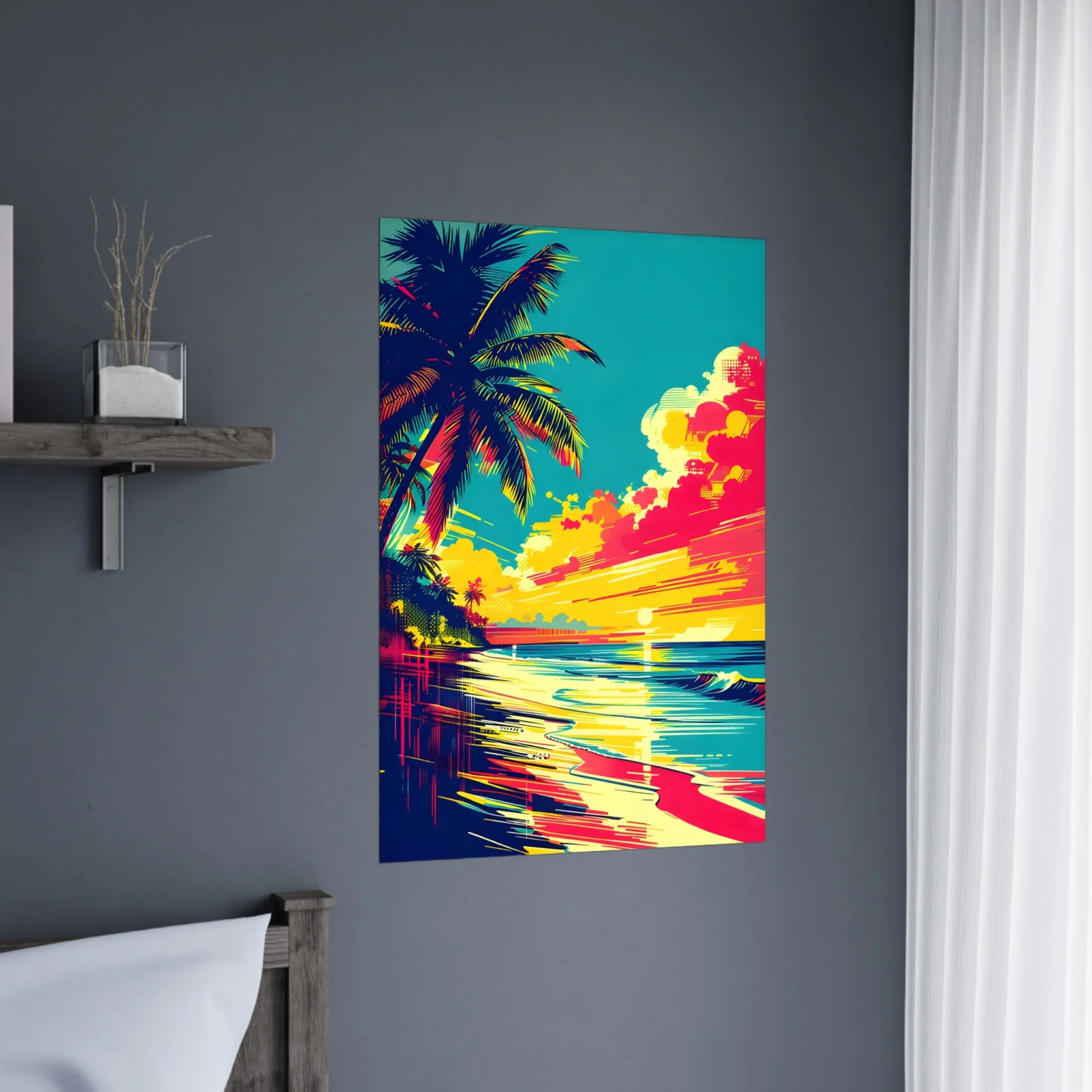 EU Giclée Print Poster SUNSET CURRENT. Fine Art Wall Art with Archival Quality. Printed, packaged, and shipped in the EU. Exclusive ColorVanta design.