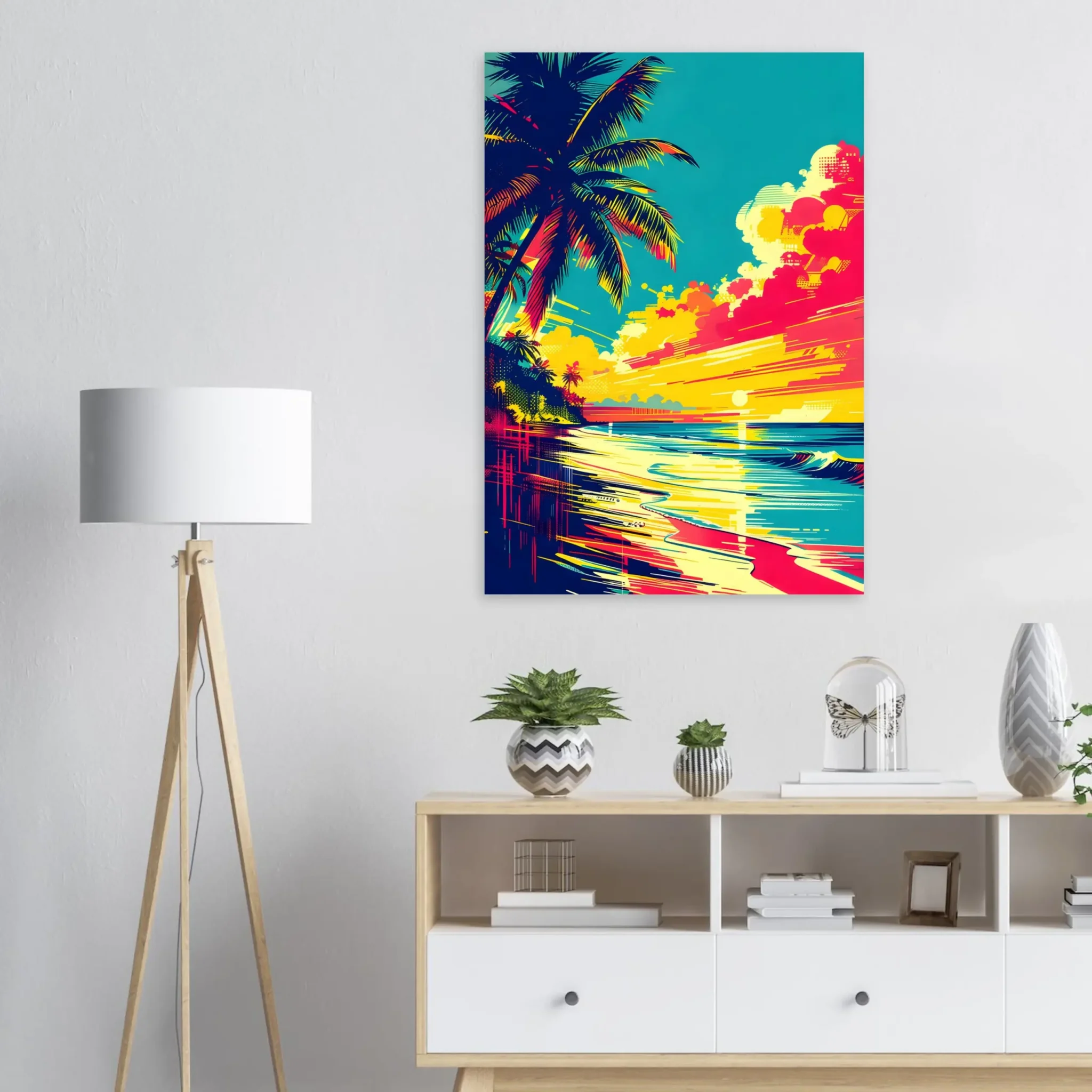 EU Giclée Print Poster SUNSET CURRENT. Fine Art Wall Art with Archival Quality. Printed, packaged, and shipped in the EU. Exclusive ColorVanta design.